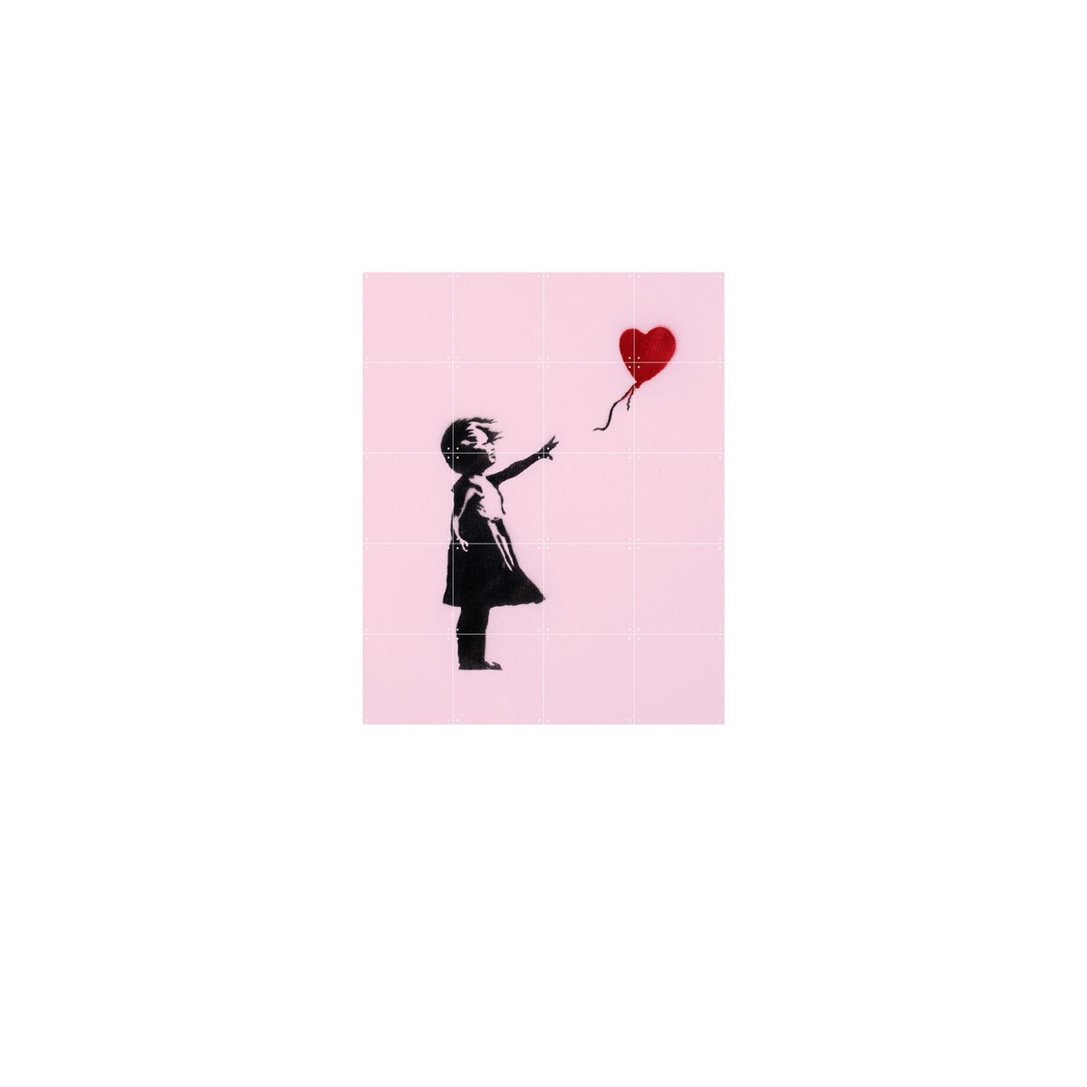 IXXI - Banksy  - ICONS Box - Poster - Wanddecoratie Wanddecoratie - Poster - Wanddecoratie - S - pink, brown