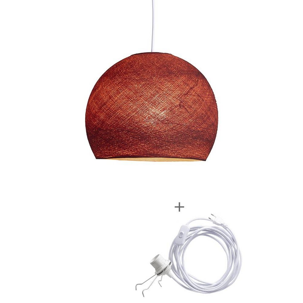 Cotton Ball Lights - Wandering Lamp Driekwart - Dirty Rose - 25 cm (S)