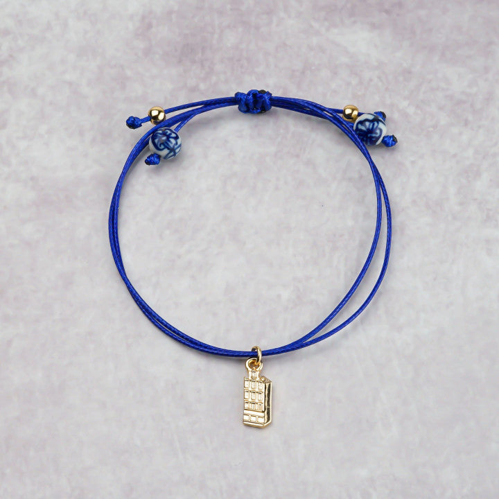 Heinen Delfts Blauw - Armband 'Grachtenpand'