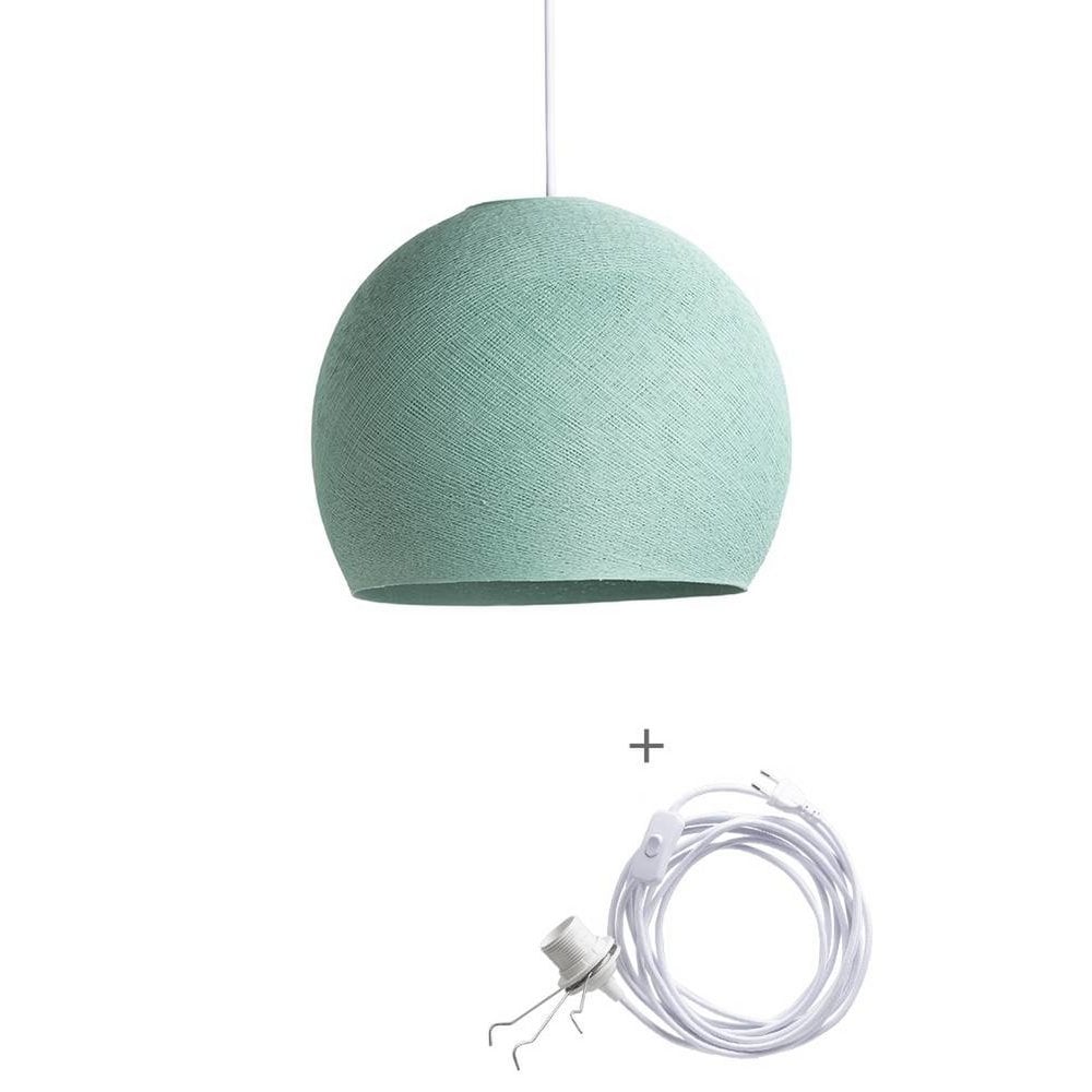 Cotton Ball Lights - Wandering Lamp Driekwart - Sea Green - 41 cm (XL)