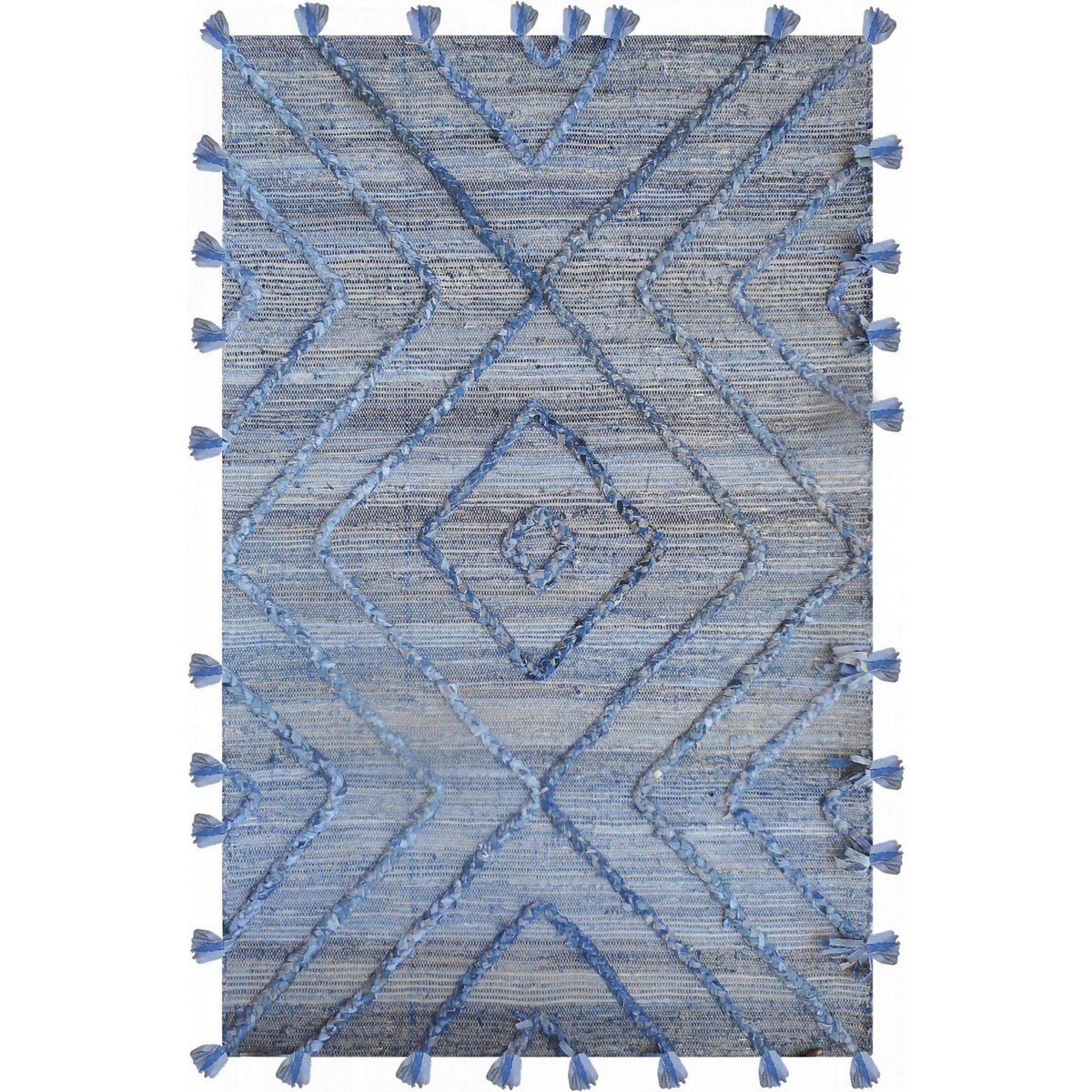 VIVARAISE - Vloerkleed Worgan denim Bleu/ivoire 160 x 230