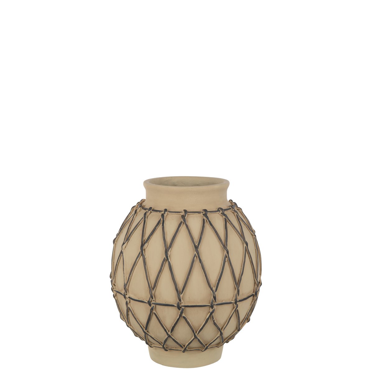 J-Line - Bloempot Berber - Cement - Beige - Medium