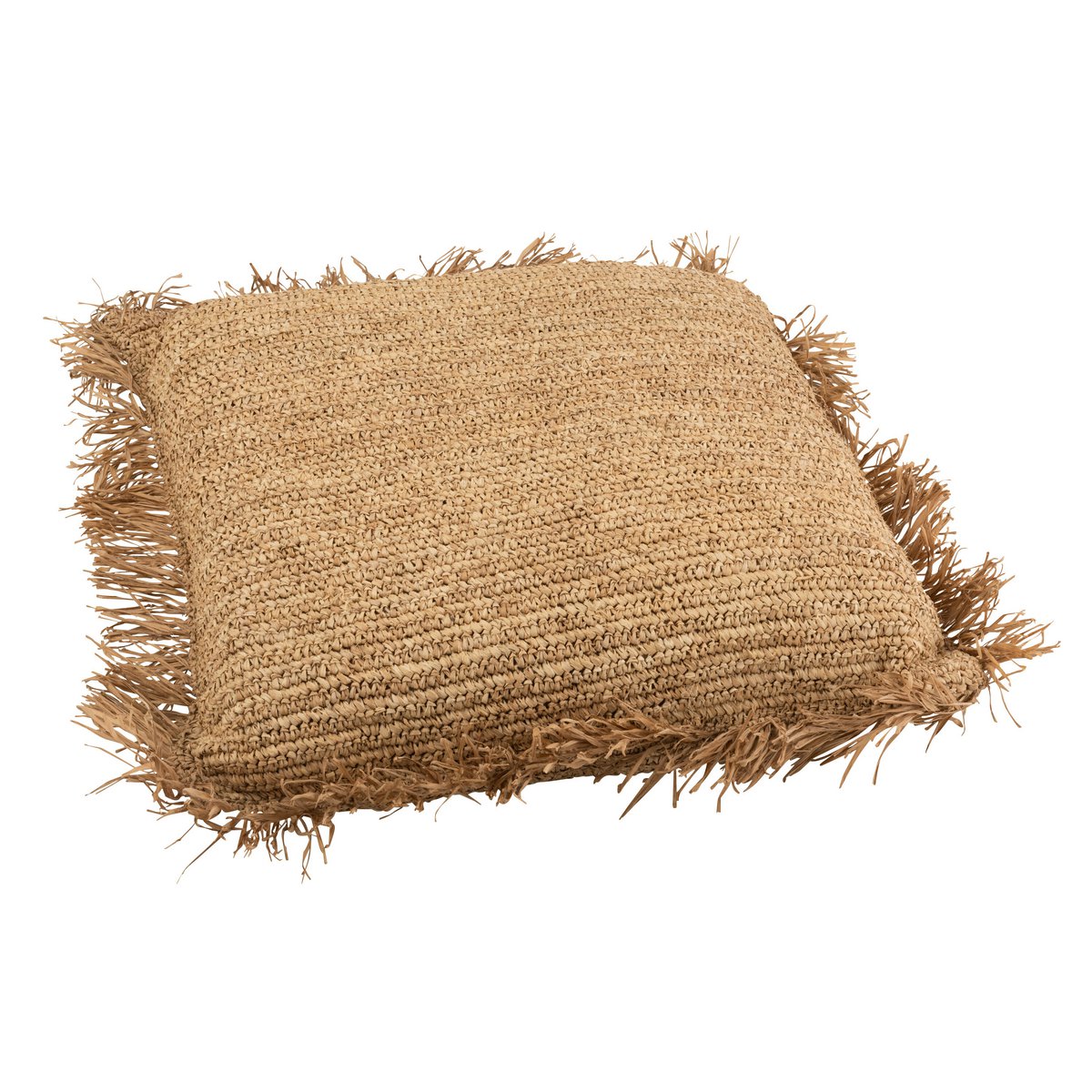 J-Line - Kussen Vierkant - Jute - Naturel - Large