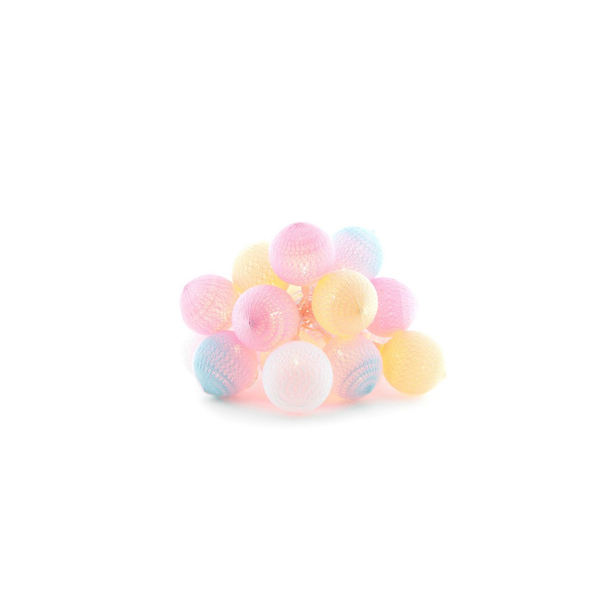 Cotton Ball Lights - Buitenlichtslinger - Pastel - Starter kit