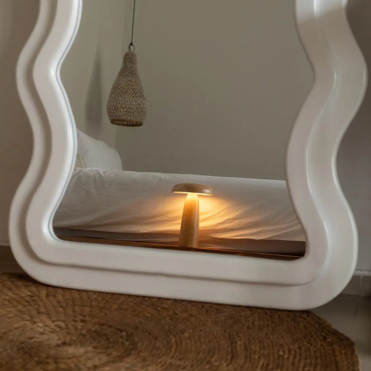 Tavellio-Amsterdam - Lennart Houten Tafellamp – Oplaadbare, dimbare en draadloze verlichting