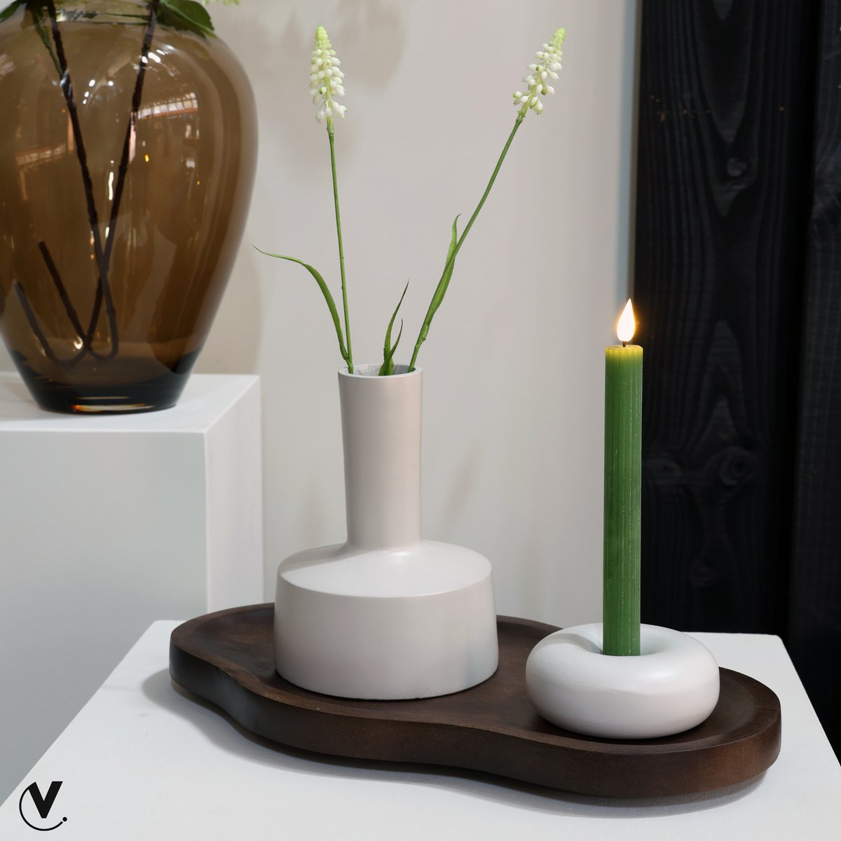 Vase the World - Dienblad - Bauru walnut