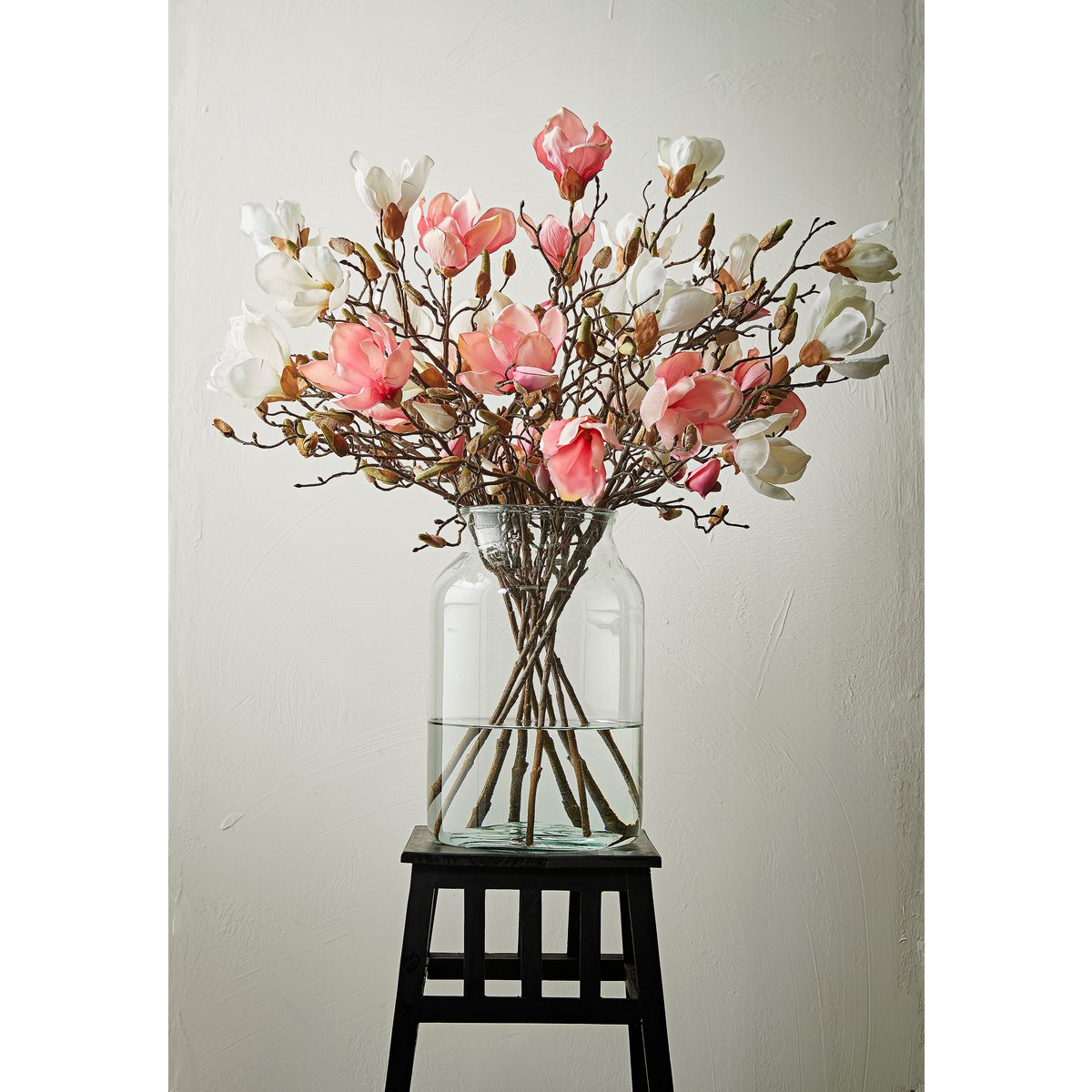 Mica Decorations - Magnolia Kunstbloem - H88 cm - Roze