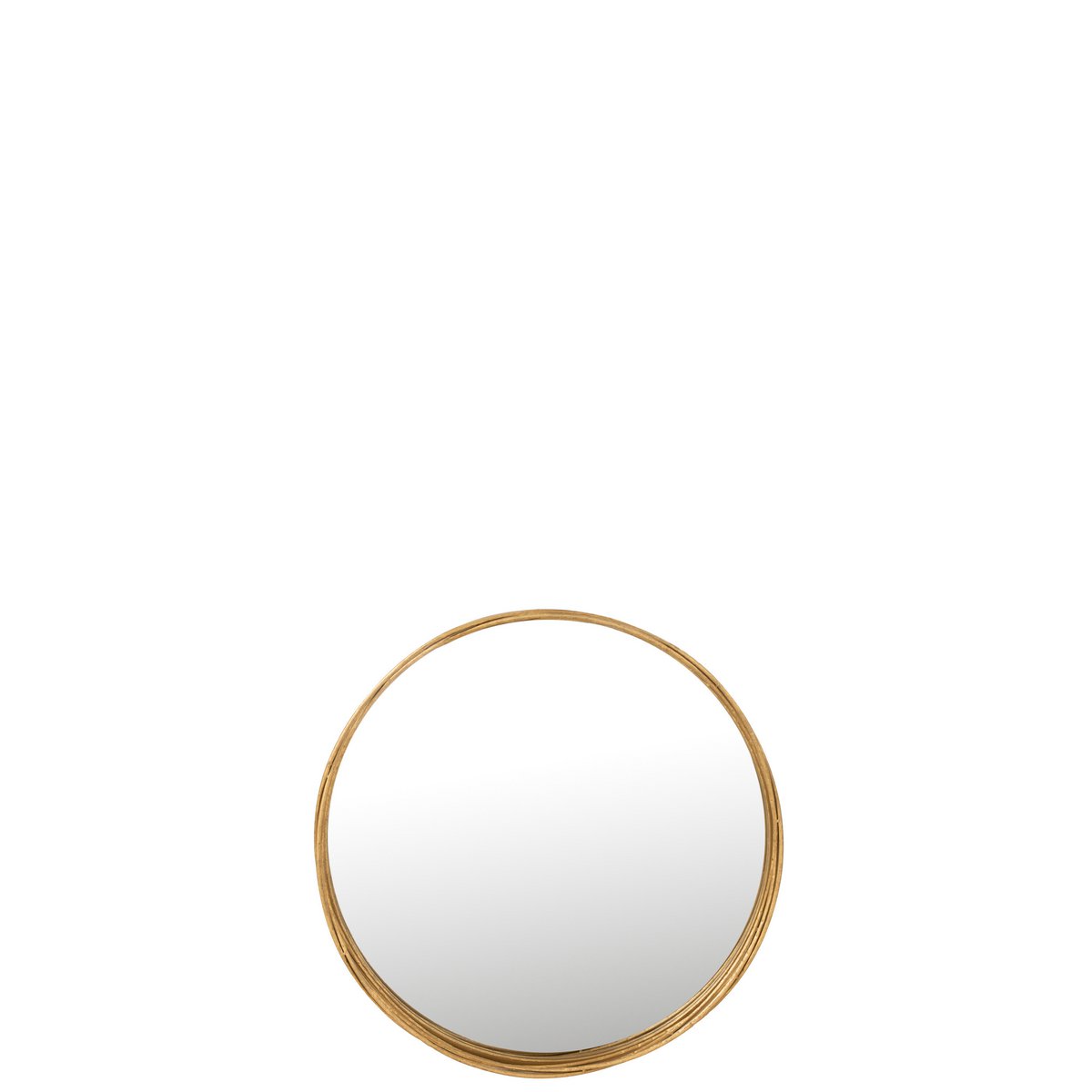 J-Line – Spiegel Aurora rund – Eisen/Gas – Gold – klein