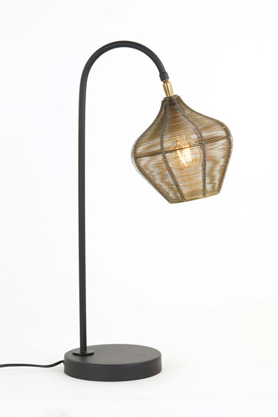 Light & Living - Tafellamp 'Alvaro' (Antique Bronze & Matzwart)