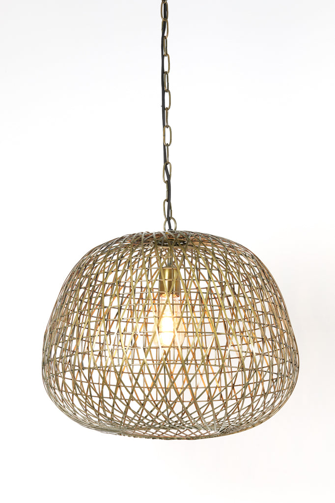 Light & Living - Hanglamp 'Alwina' (Maat L, Antique Bronze)