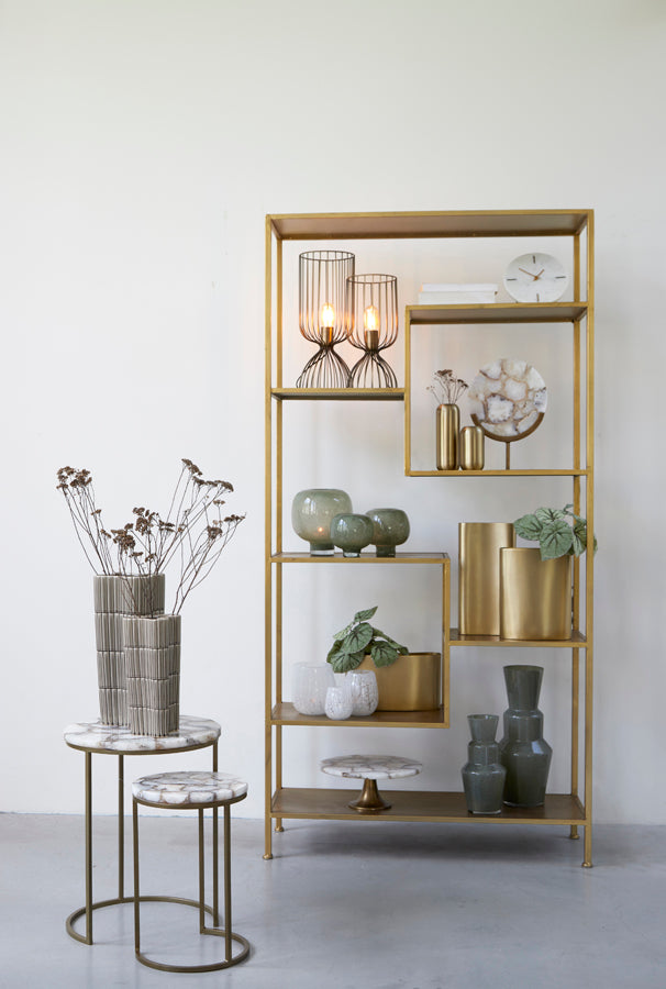 Light & Living - Bijzettafels 'Axat' (Set van 2, Antique Bronze)