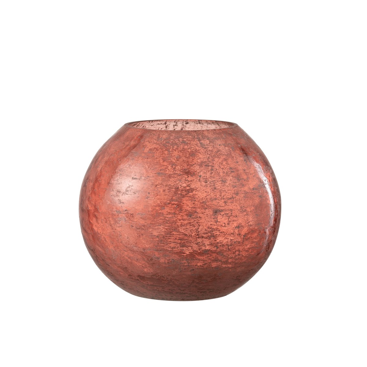 J-Line - Lantaarn Nuria Bal - Glas - Terracotta - Groot