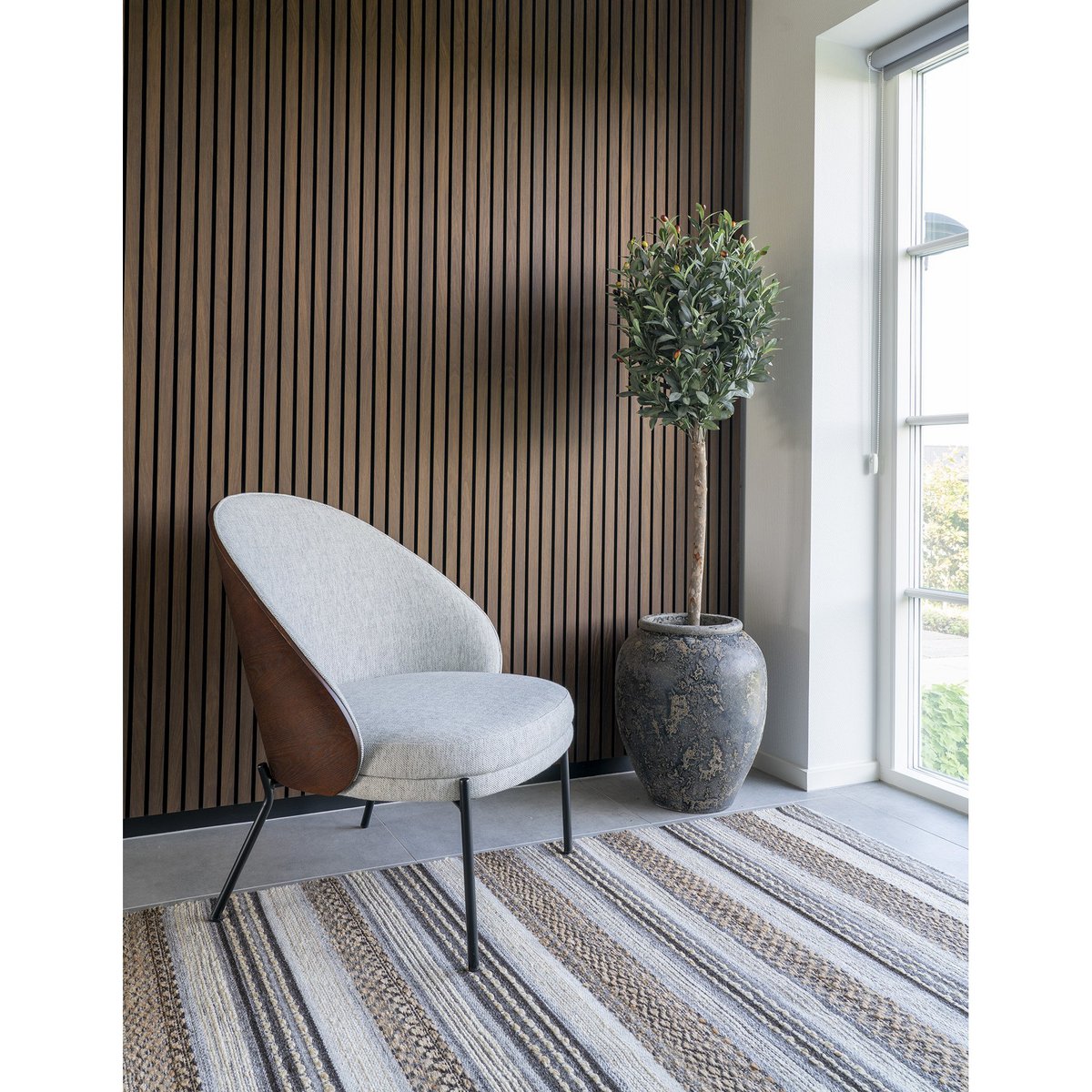 House Nordic - Morena Rug - Vloerkleed, handgeweven, natuur/grijs, 160x230 cm