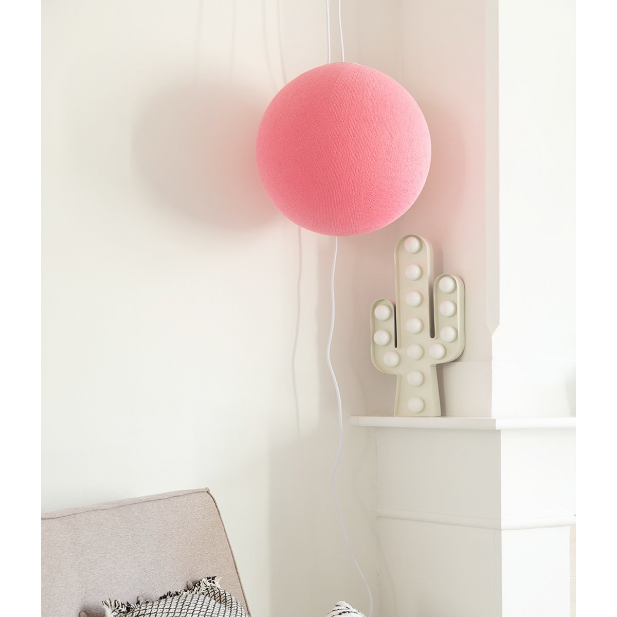 Cotton Ball Lights - Hanglamp - Soft Pink - L (36cm)