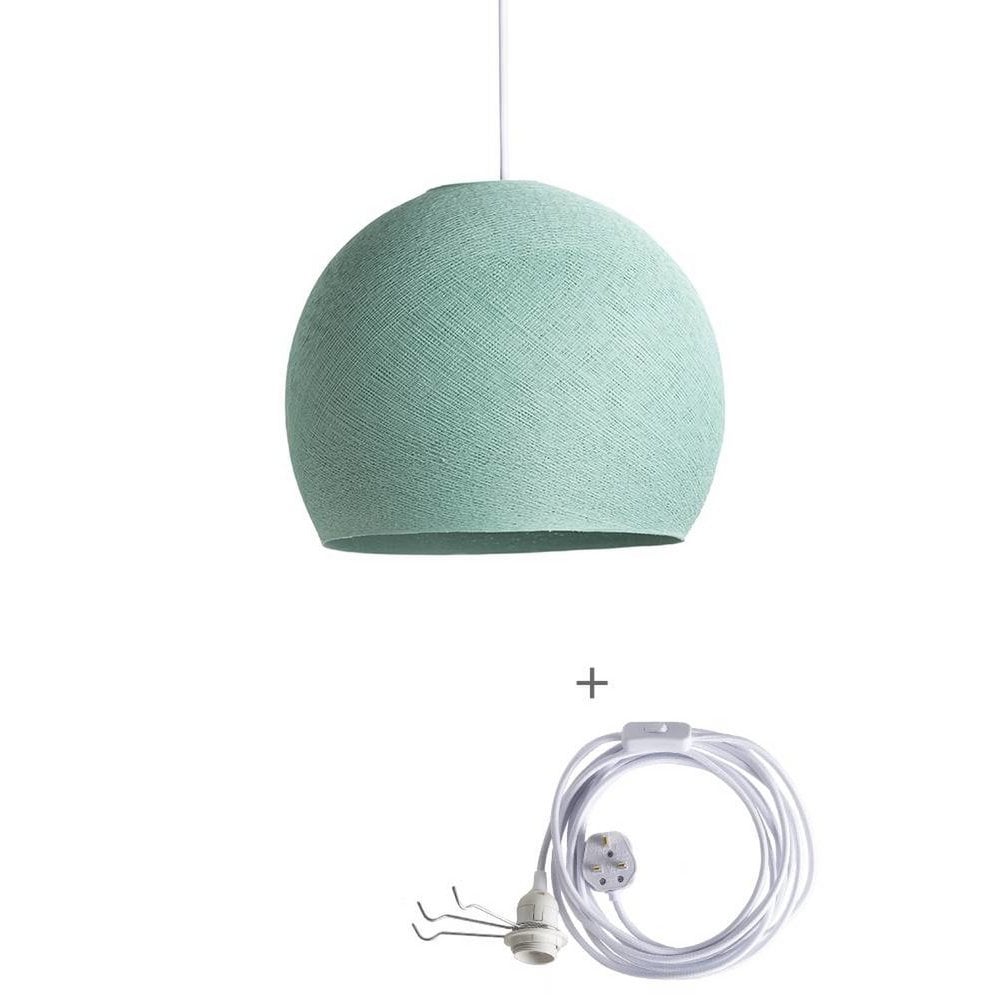 Cotton Ball Lights - Wandering Lamp Driekwart - Sea Green - 31 cm (M)