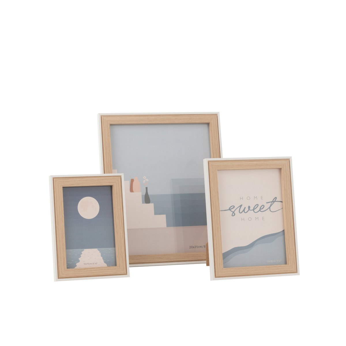 J-Line - Fotolijst Chloe MDF Naturel/Wit Large