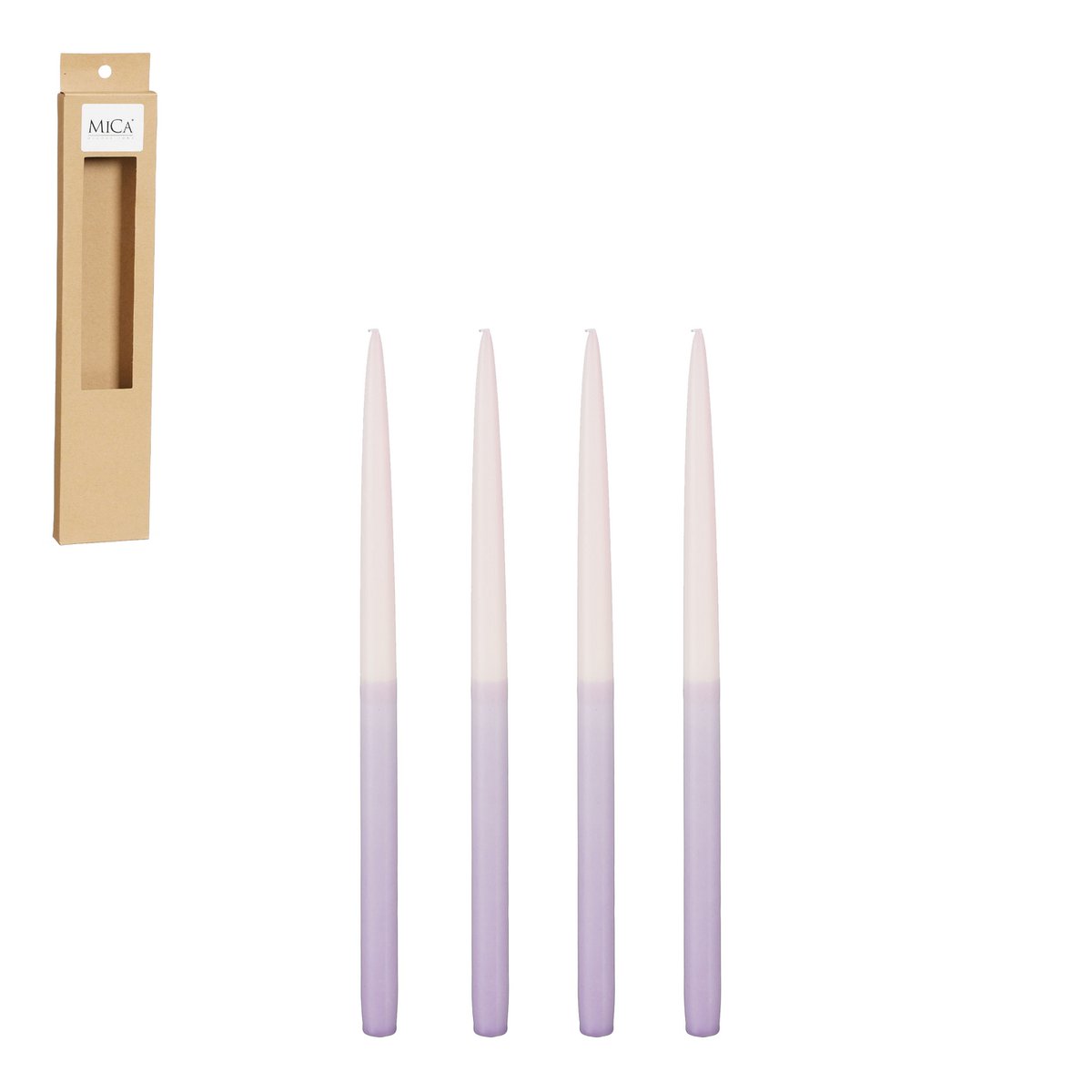 Mica Decorations - Dip-dye Dinerkaars - Set van 4 - H28 cm - Paars