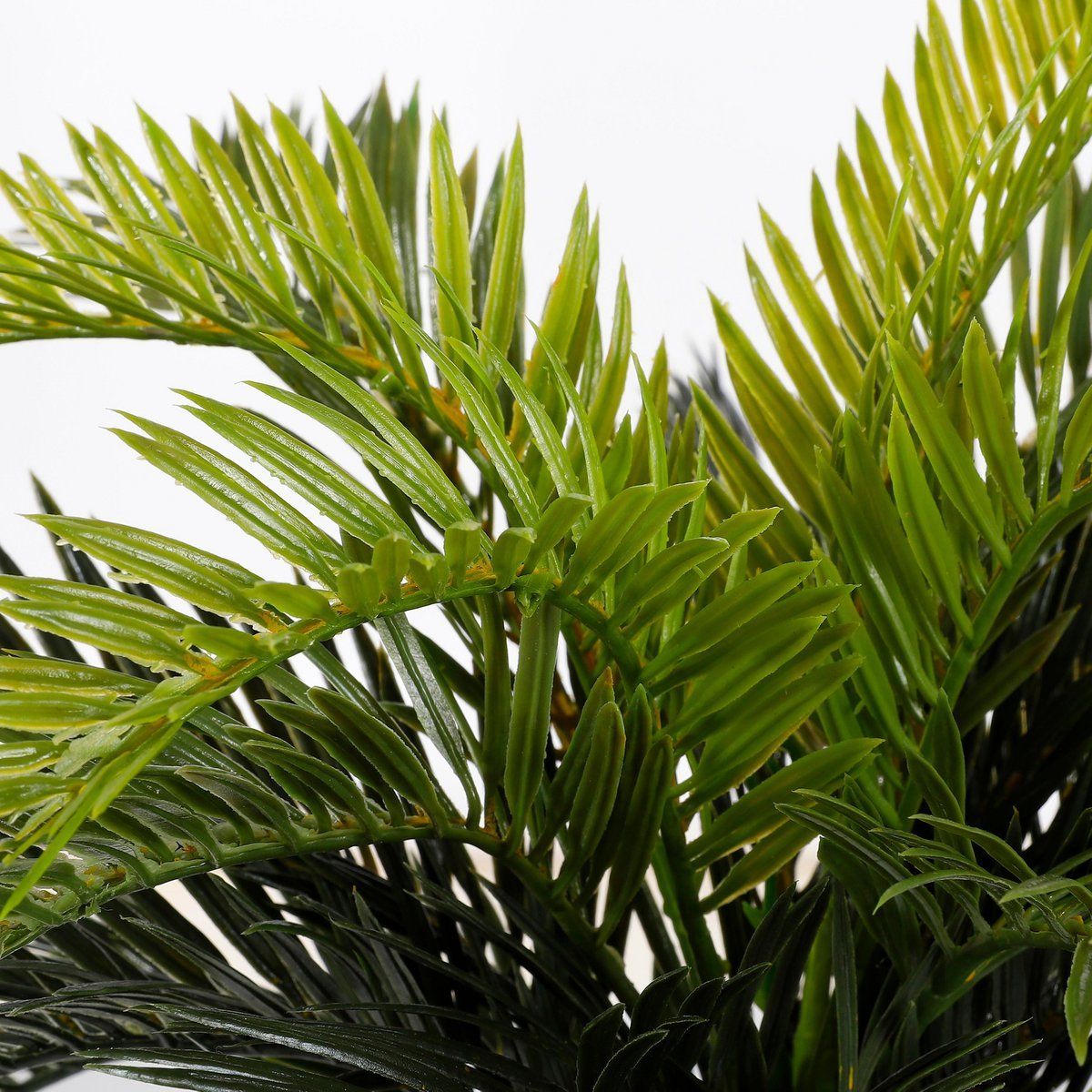 Mica Decorations - Cycas Palm Kunstplant in Bloempot Stan - H37 x Ø44 cm - Groen