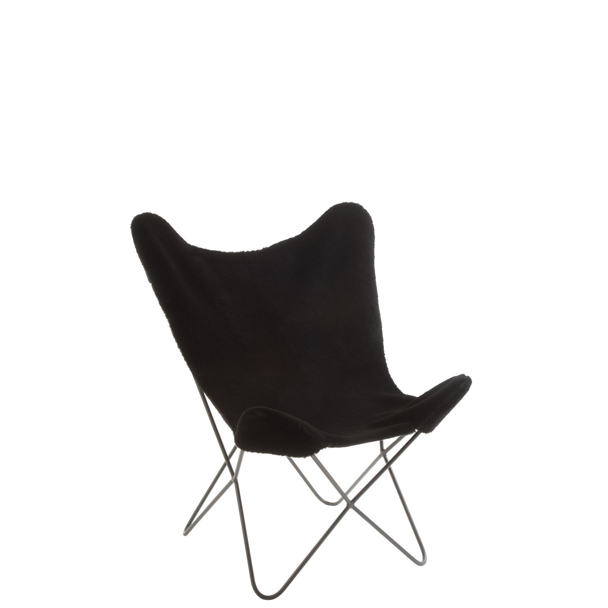 J-Line - Hoes Butterfly Chair Cutie - Kunststof - Zwart