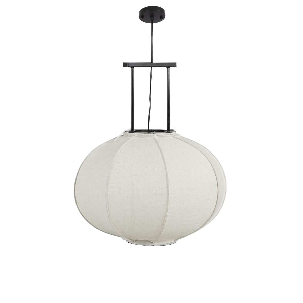 Mica Decorations - Pego Hanglamp - H55 x Ø50 cm - Linnen - Off White