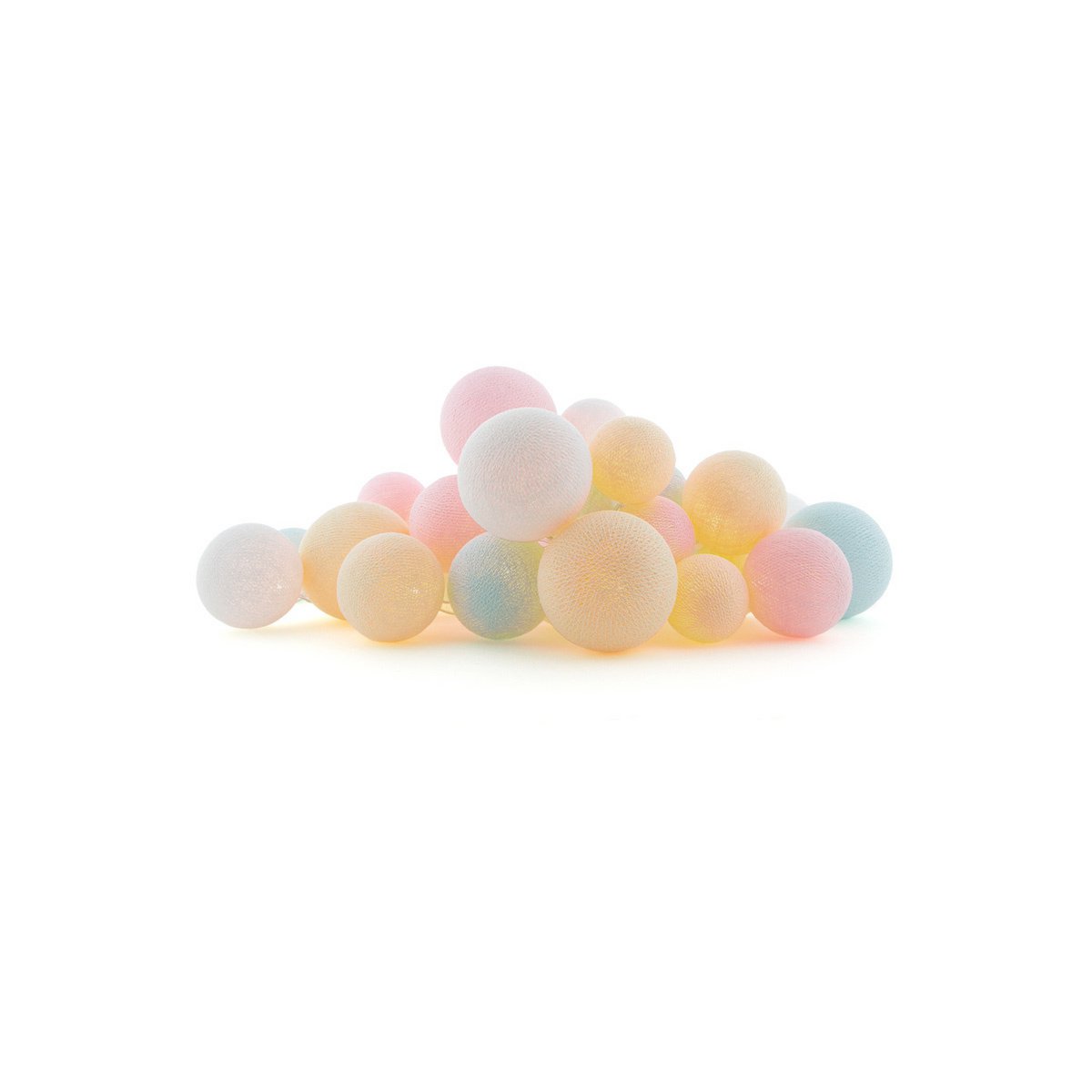 Cotton Ball Lights - Premium Lichtslinger - Lovely Sweets + Adapter - 20 lampjes