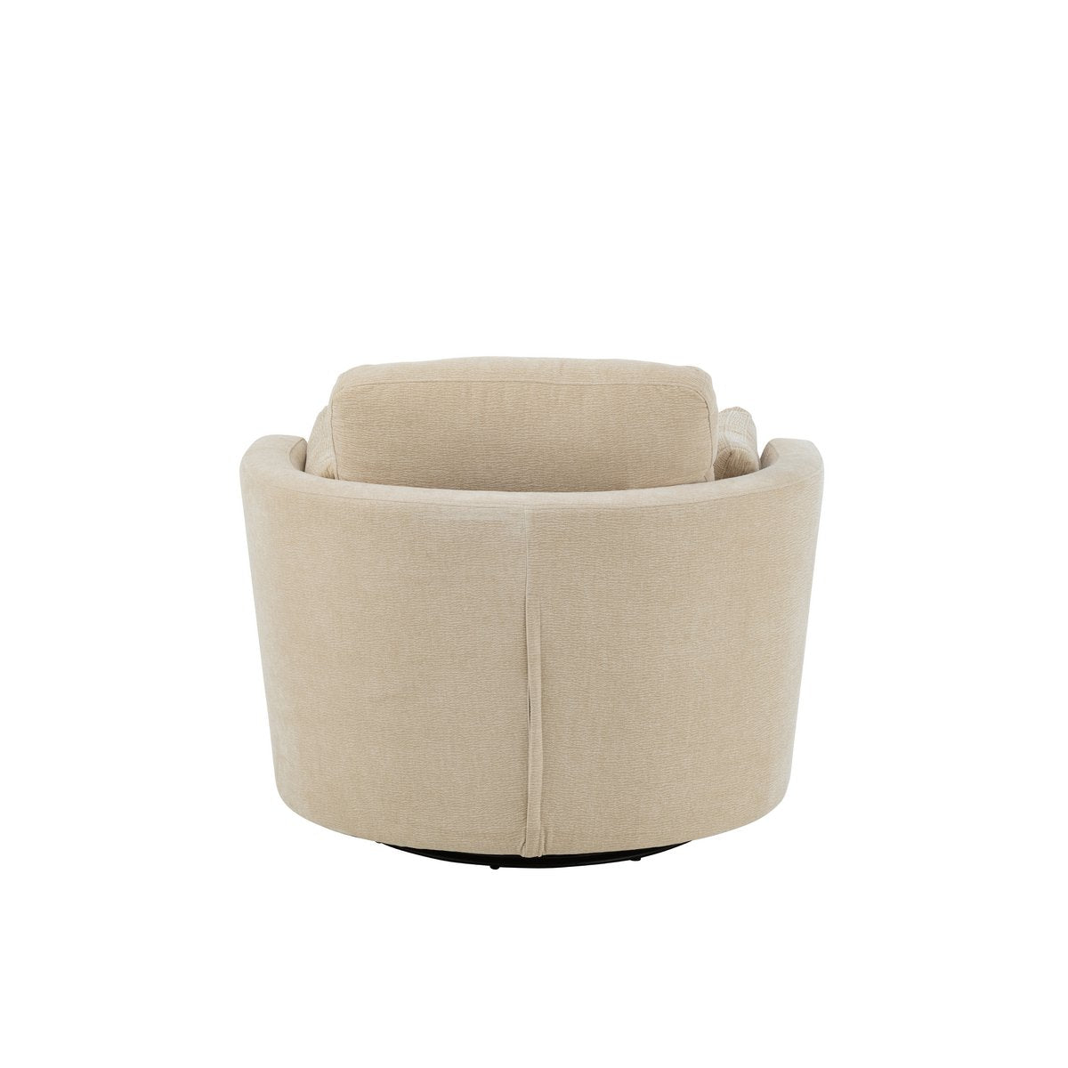 J-Line - Loungestoel Swiv Populierenhout/Schuime Beige