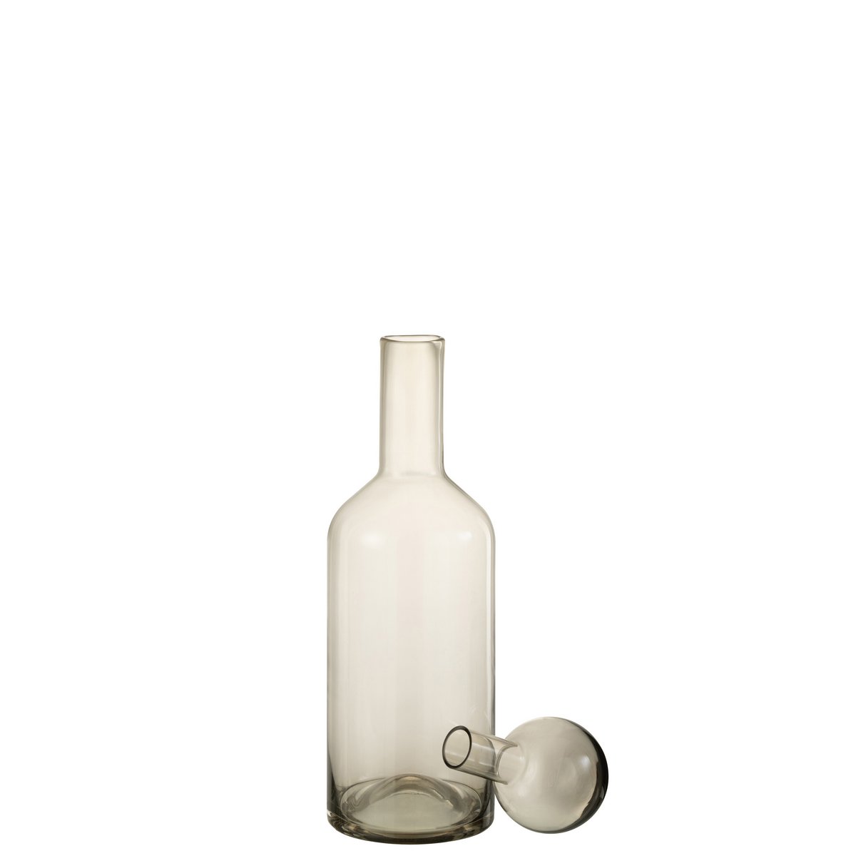 J-Line - Fles Deco Norma Glas Grijs Medium