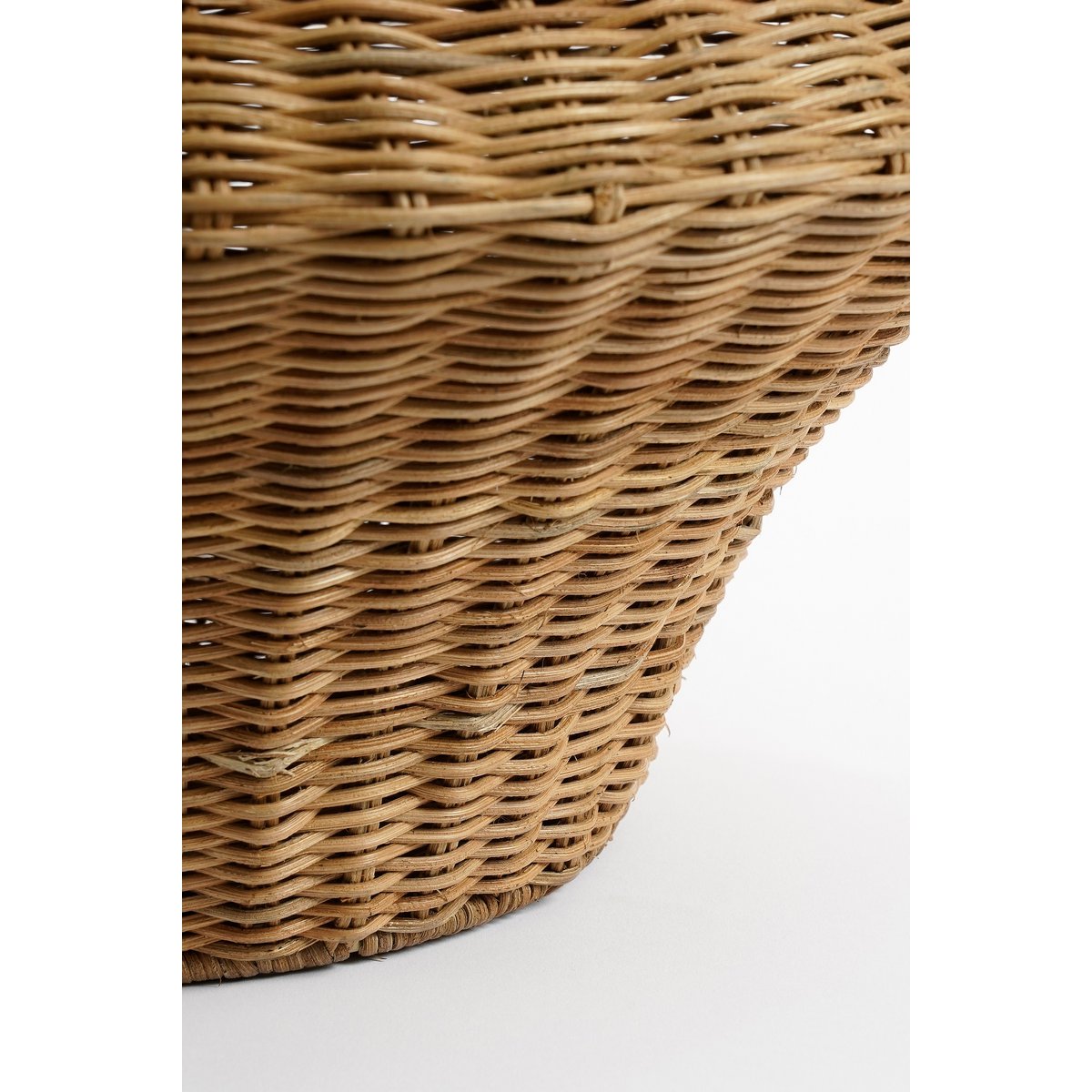 Mica Decorations - Fabiola Decoratie Vaas - H43 x Ø30 cm - Rotan - Bruin