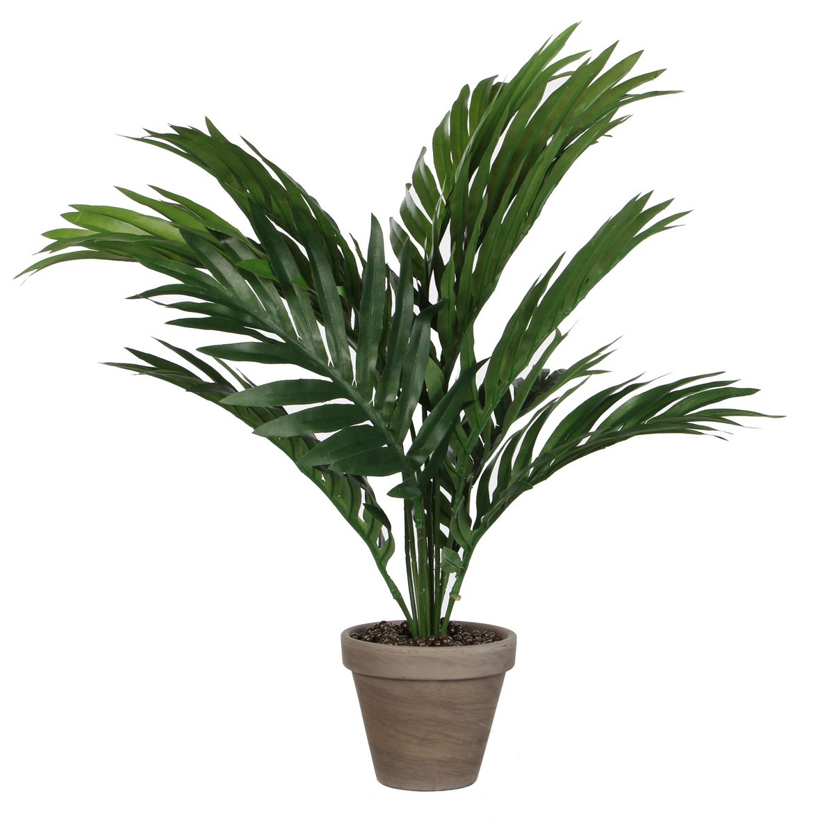 Mica Decorations - Areca Palm Kunstplant in Bloempot Stan - H45 x Ø60 cm - Groen