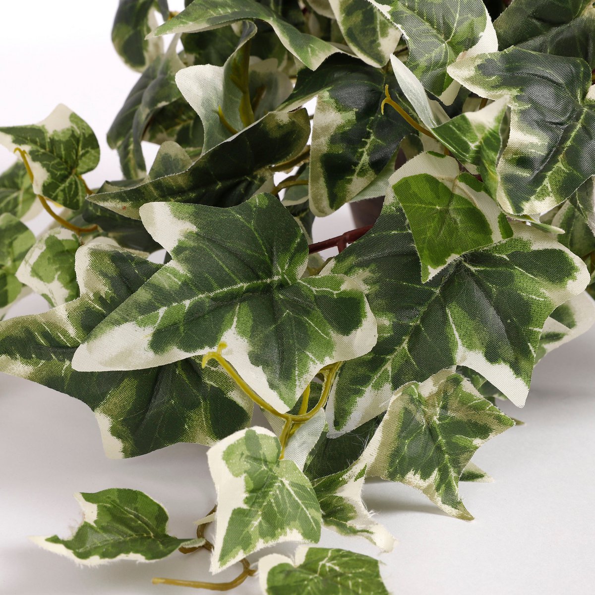 Mica Decorations - Hedera Kunstplant in Bloempot Stan - H45 x Ø25 cm - Groen Bont