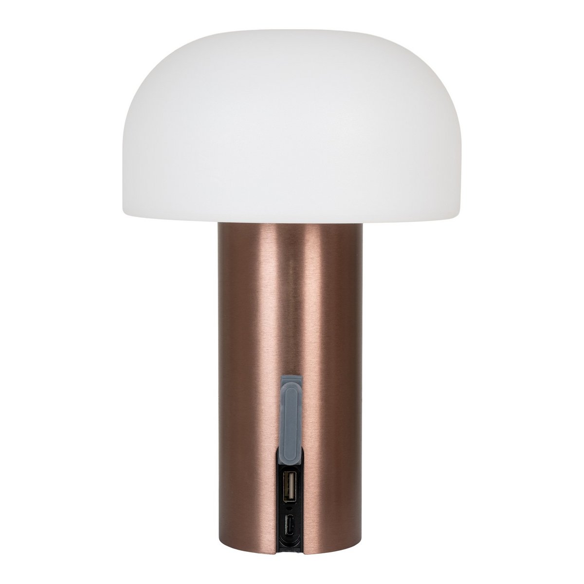 House Nordic - Soham LED Lamp - Lamp, oplaadbaar, wit/koper