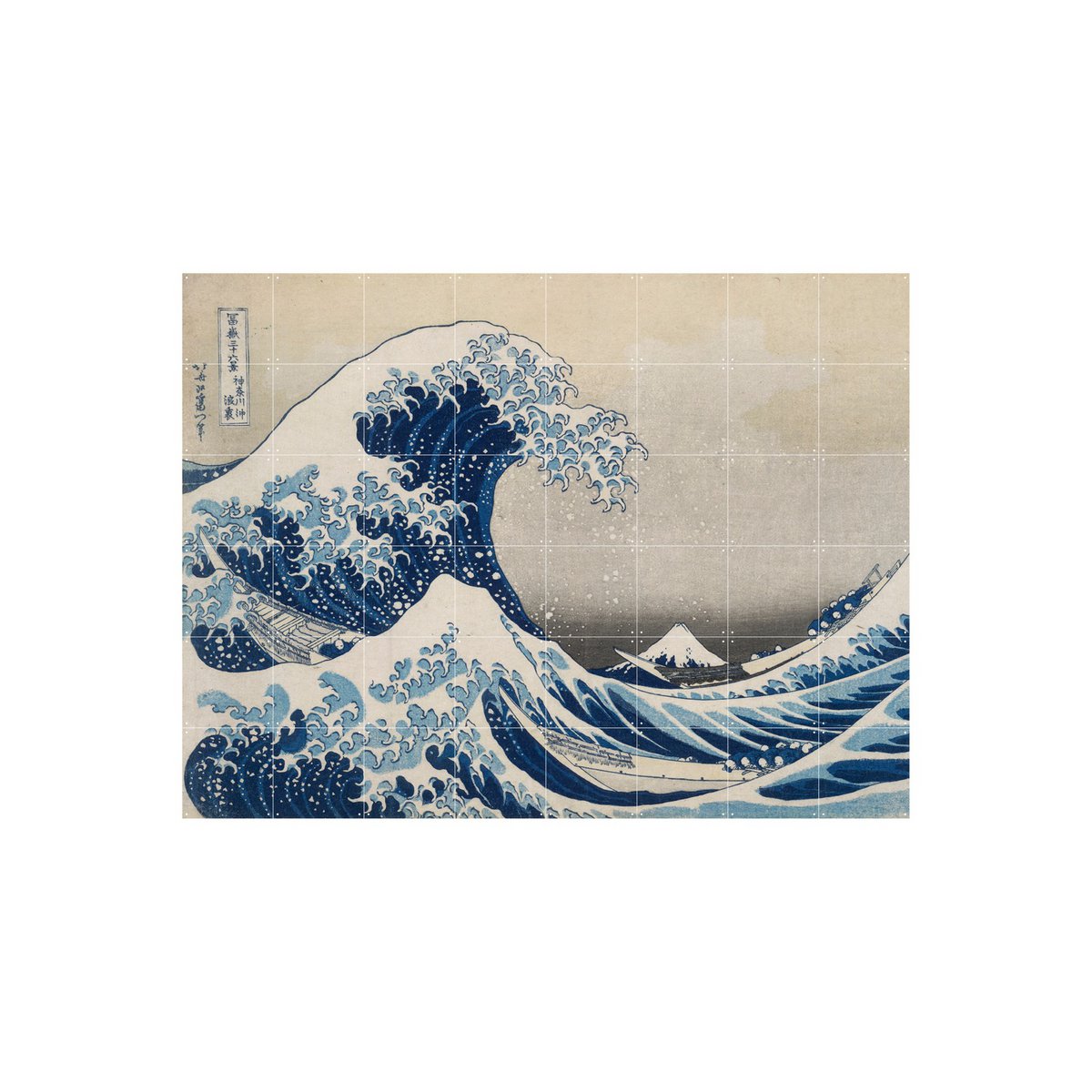 IXXI - The Great Wave Wall art - Poster - Wanddecoratie - L - blue