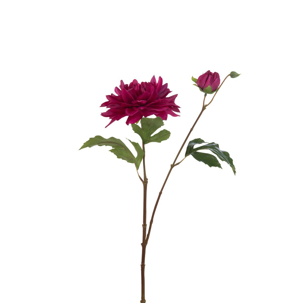 J-Line - Kusntbloem Dahlia Lauwra - Kunststof - Fuchsia