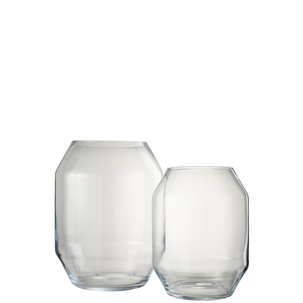 J-Line - Vaas Lilou - Glas - Transparant - Large - 40.00cm Hoog