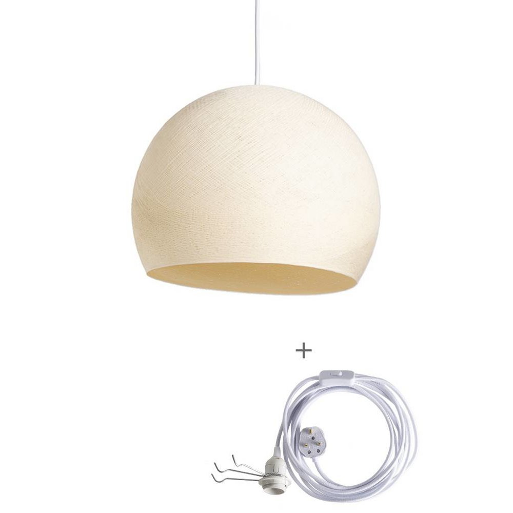 Cotton Ball Lights - Wandering Lamp Driekwart - Shell - 25 cm (S)