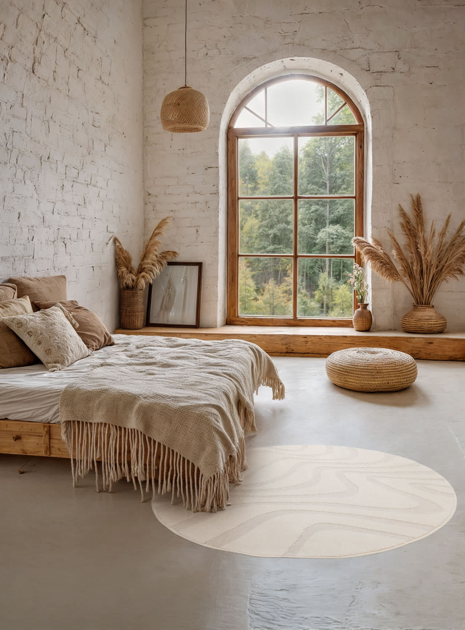 By Javy - Vloerkleed Coco Storm  - kleur creme-creme