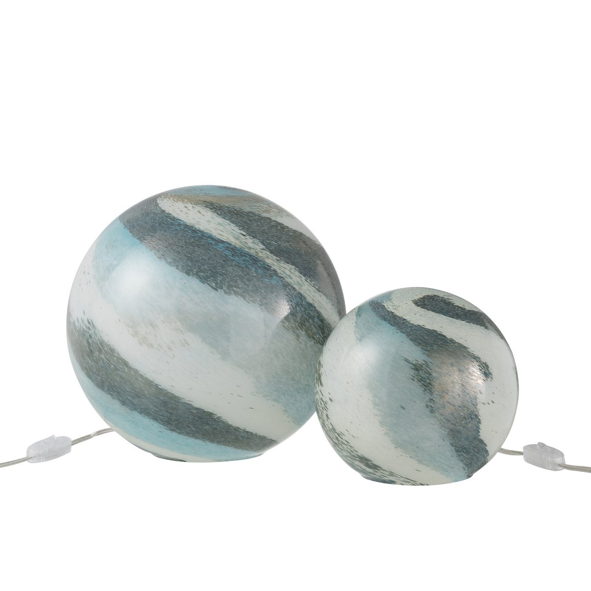 J-Line - Tafellamp 'Dany' (Groen/Blauw, Maat L)