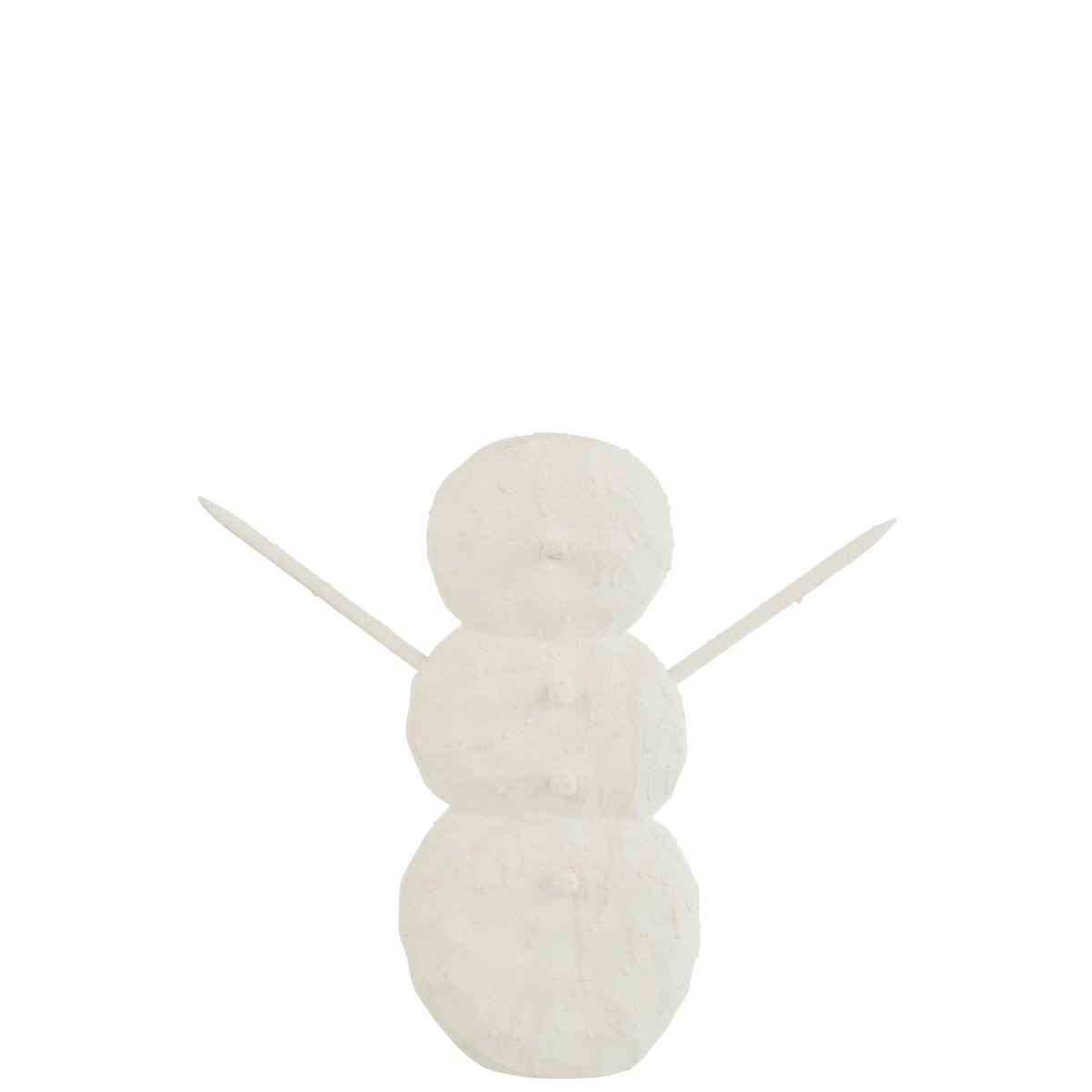 J-Line - Decoratief kerstfiguur 'Snowveil' (Wit)