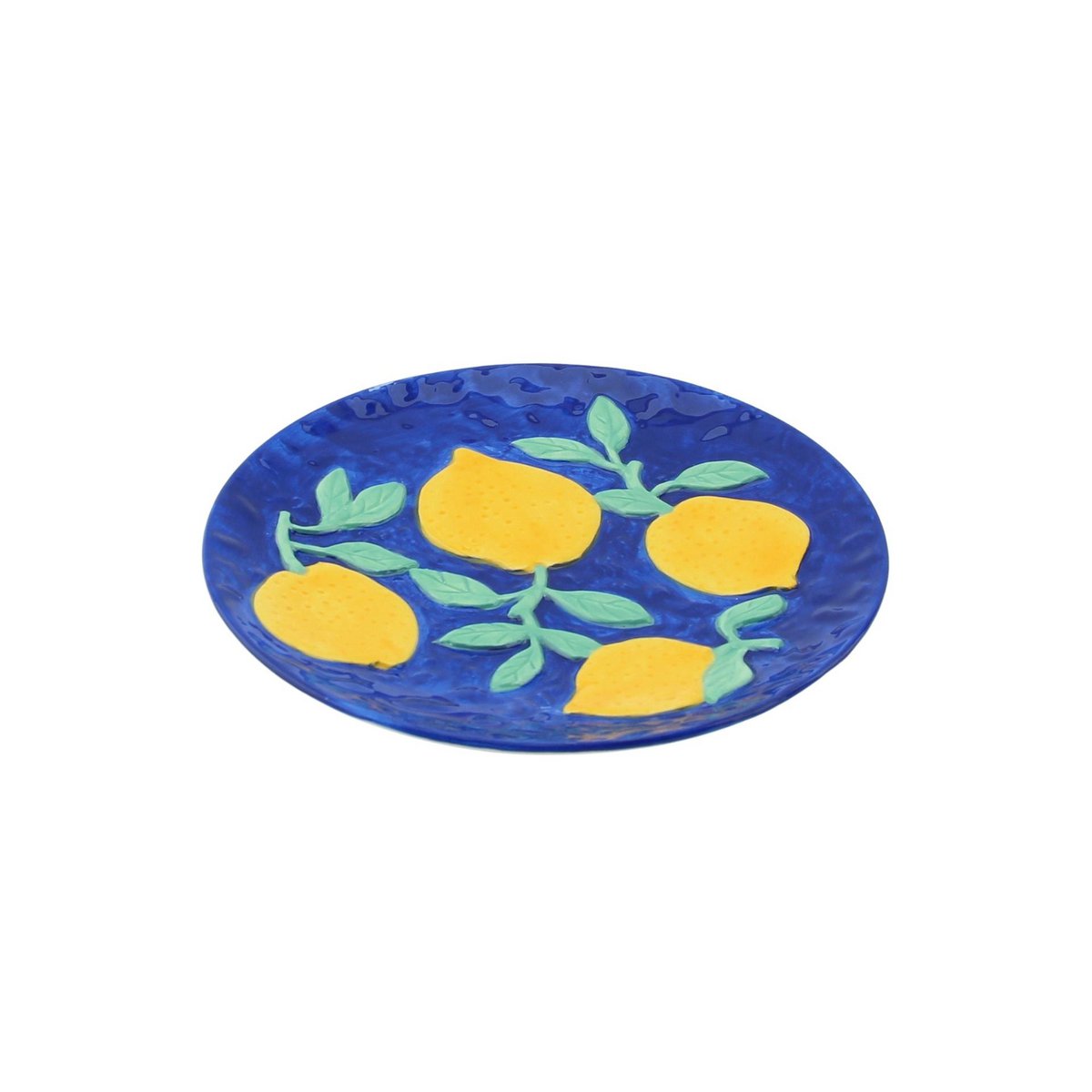 Housevitamin - Deco-platen- blauw/geel-17,5x17,5x2cm