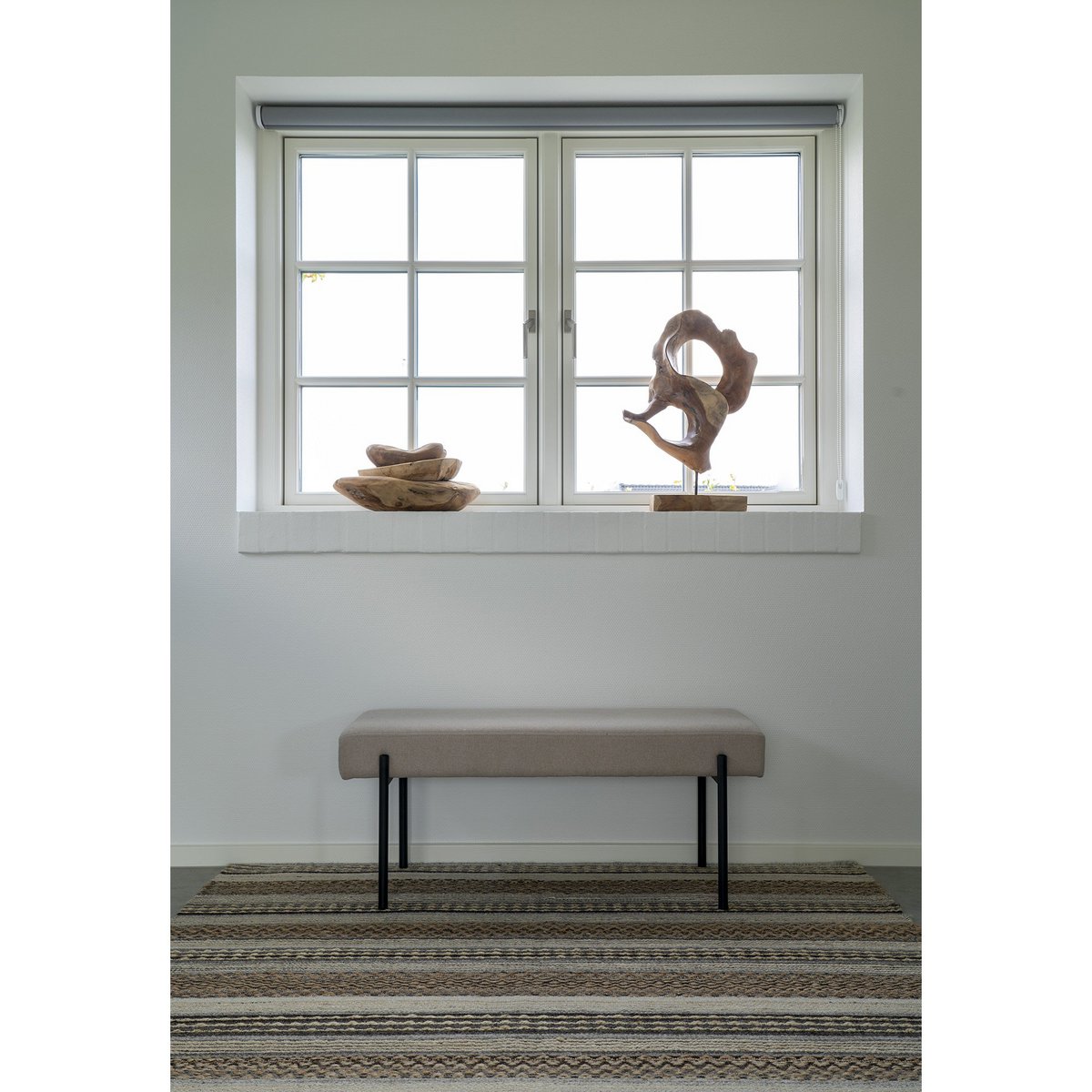 House Nordic - Morena Rug - Vloerkleed, handgeweven, natuur/grijs, 160x230 cm