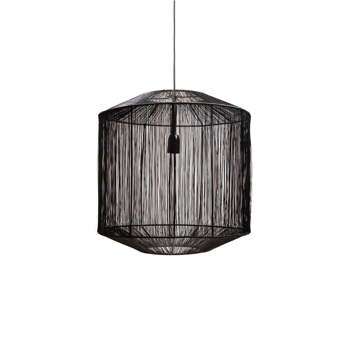 1304 Design - Hanglamp SENNA mat zwart Ø40x43cm