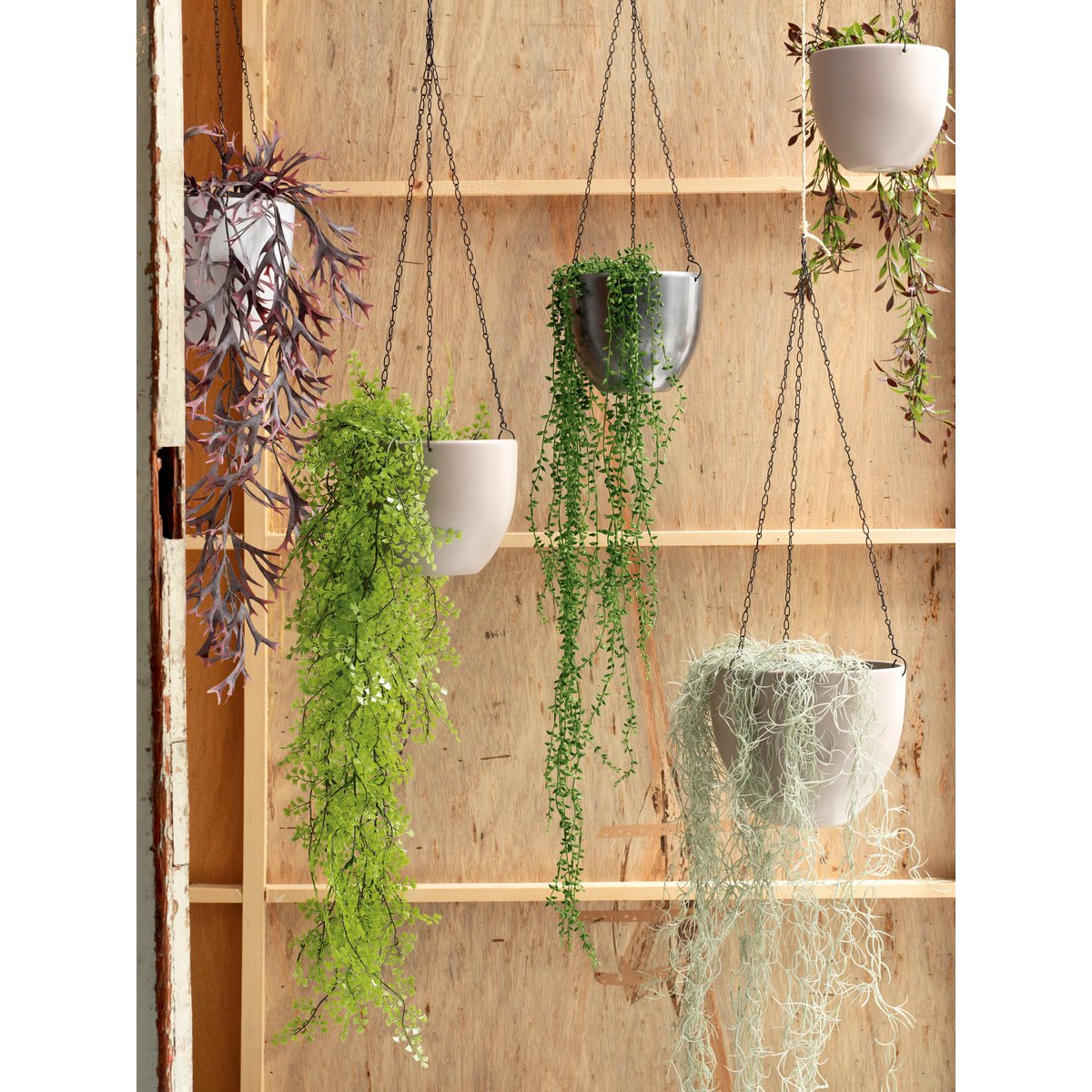 Mica Decorations - Cypres Kunst Hangplant - H95 cm - Groen