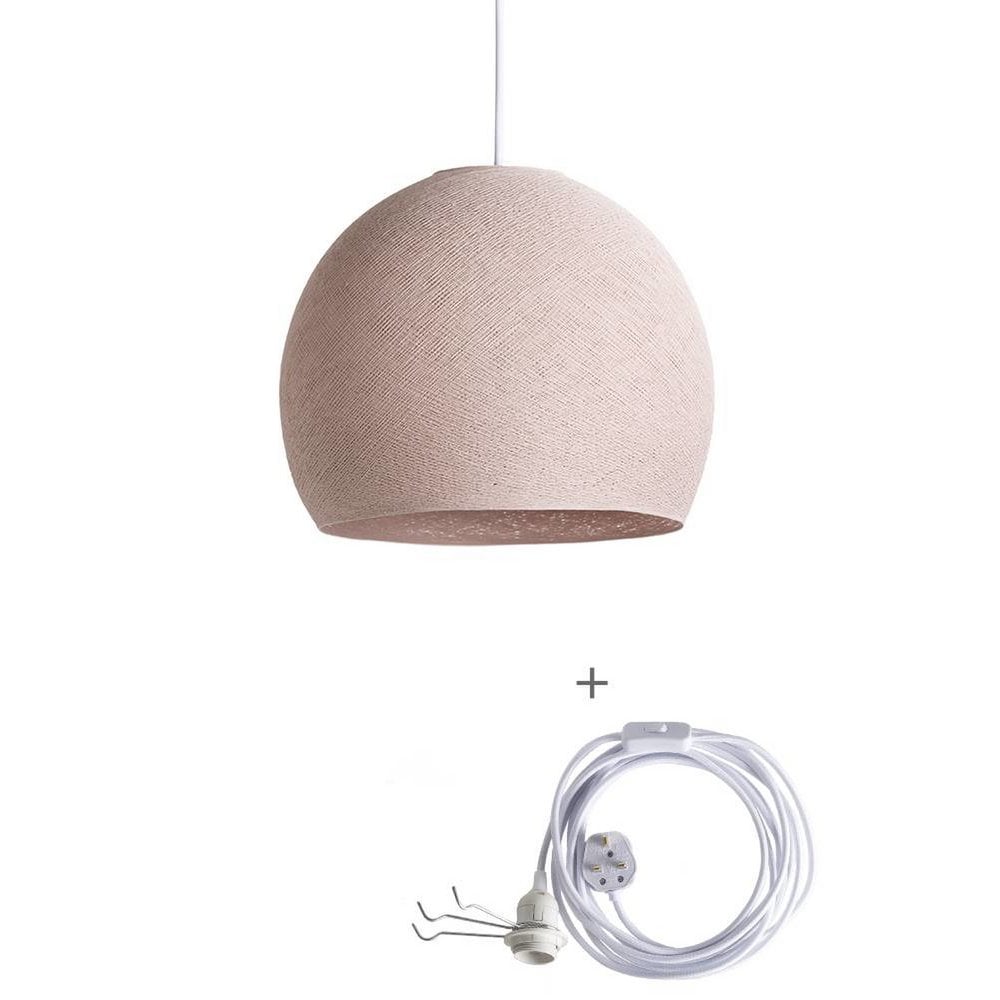 Cotton Ball Lights - Wandering Lamp Driekwart - Pale Pink - 31 cm (M)