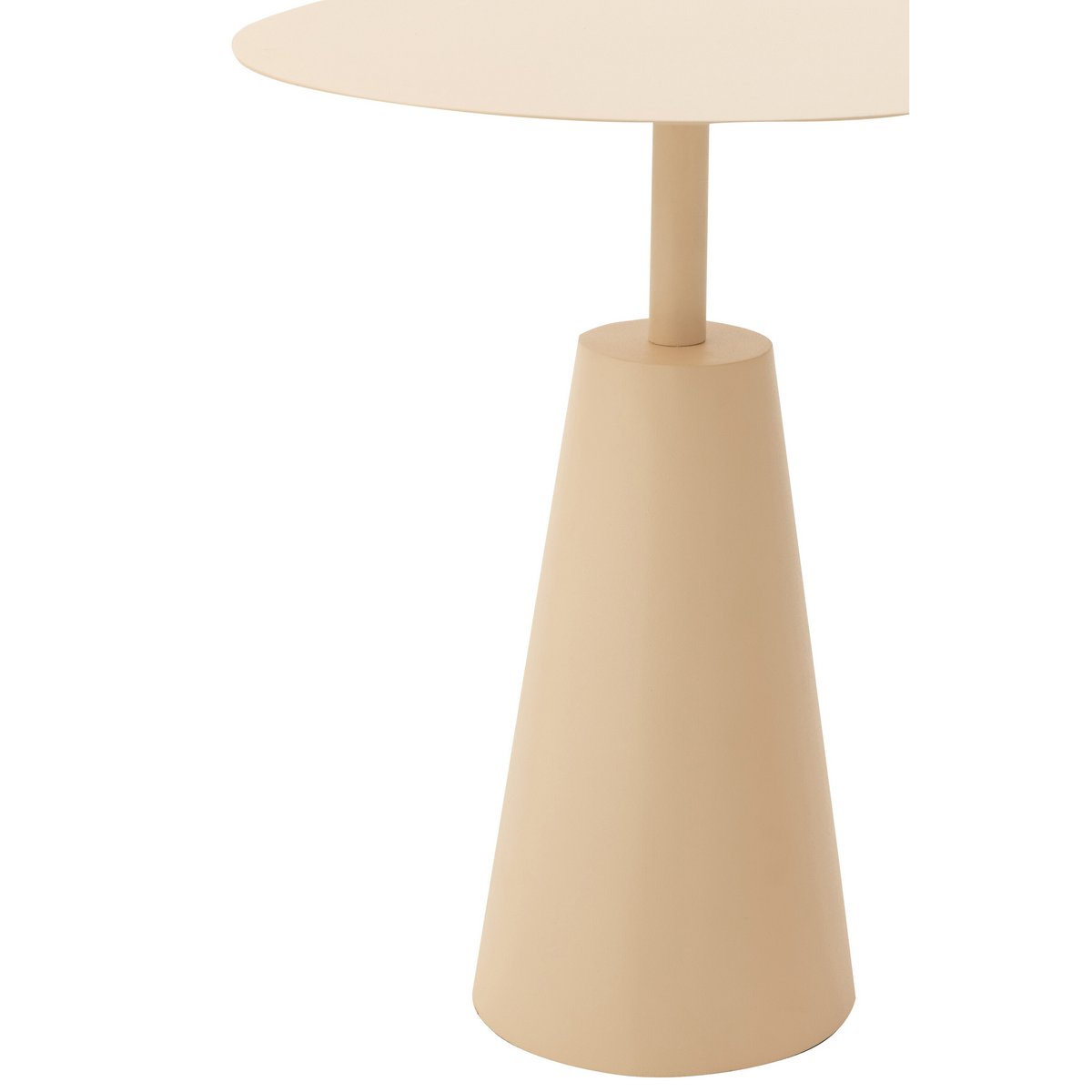 J-Line - Bijzettafel 'Round' (Set van 2, Beige)