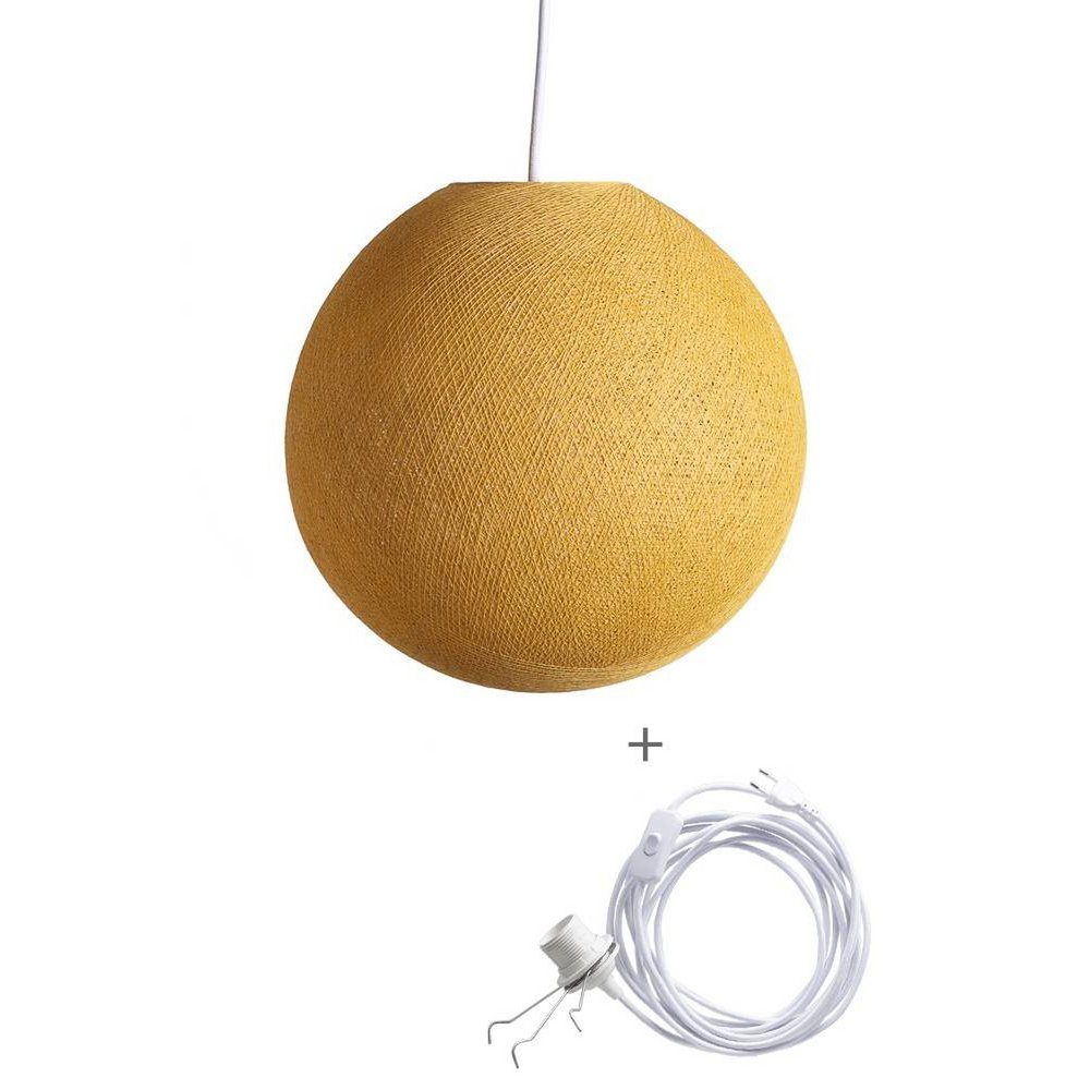 Cotton Ball Lights - Wandering Lamp - Mustard - 31 cm (M)