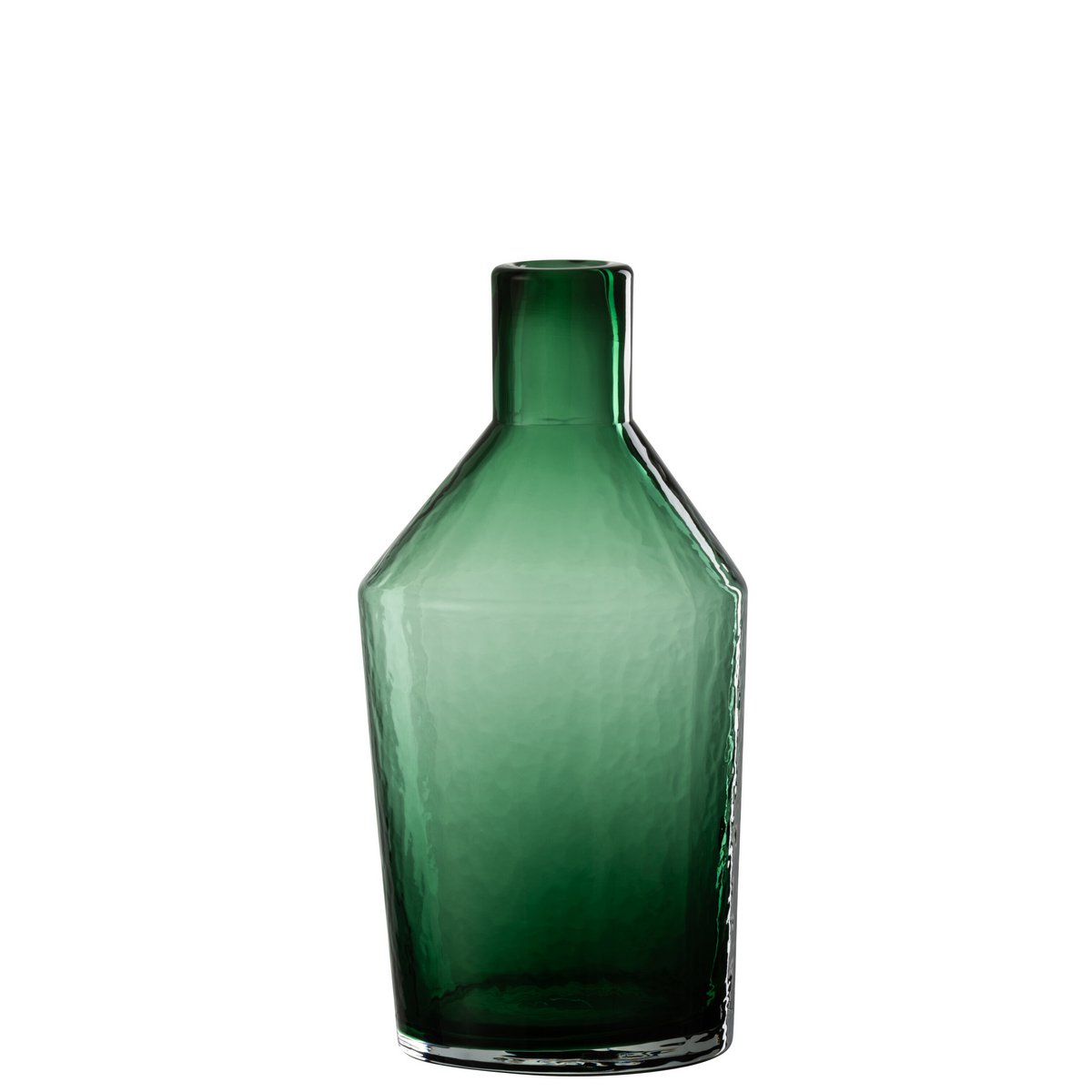 J-Line - Vase Fles Decoratief - Glas - Groen - Small