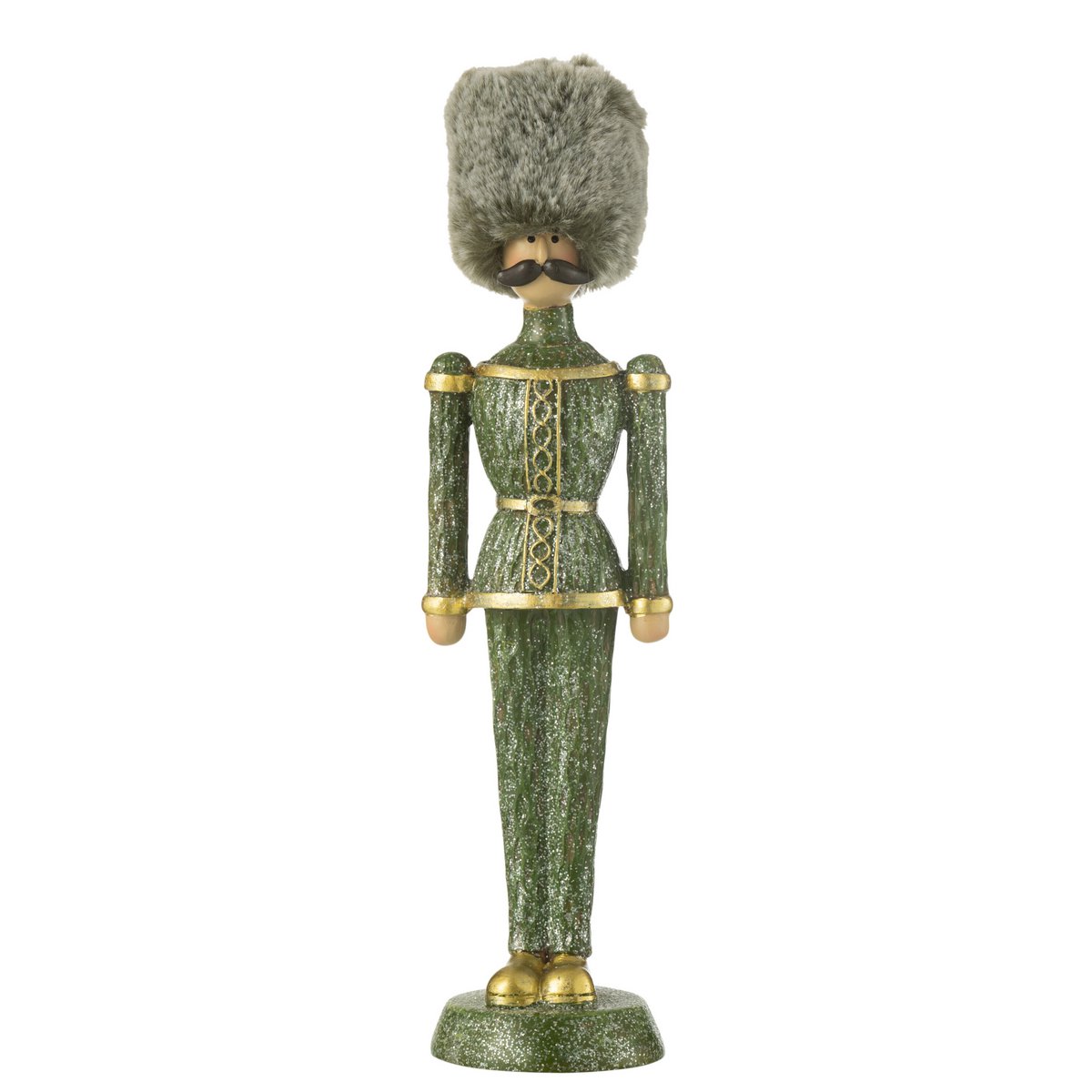 J-Line - Decoratief kerstfiguur 'Notenkraker' (Maat L, Groen)