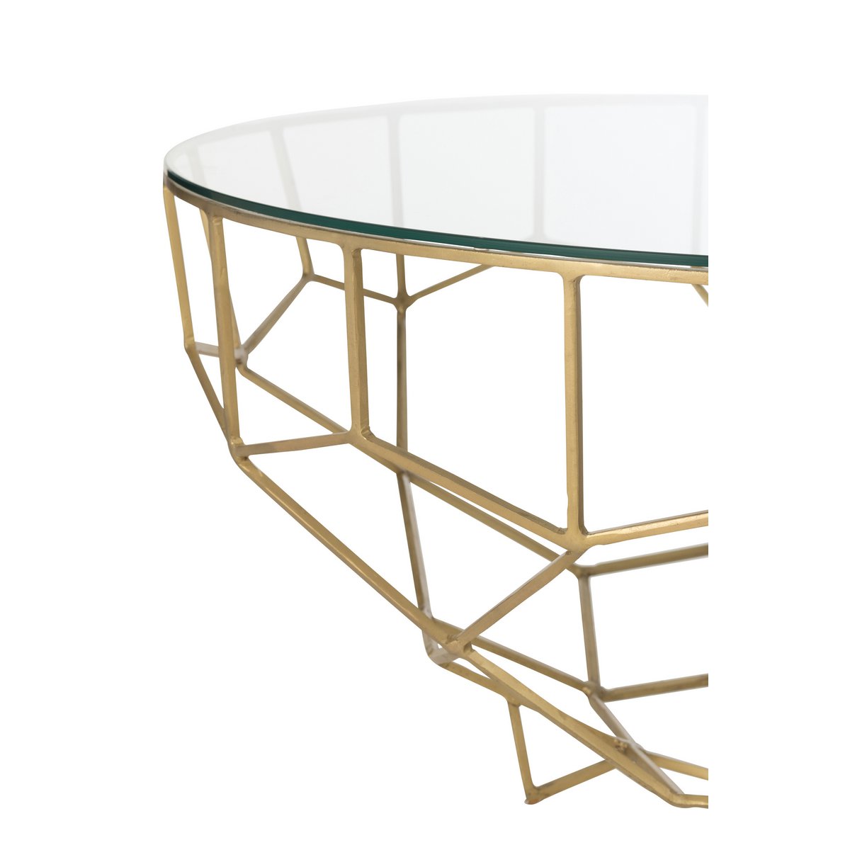 J-Line - Salontafel Moza Metaal/Glas Goud