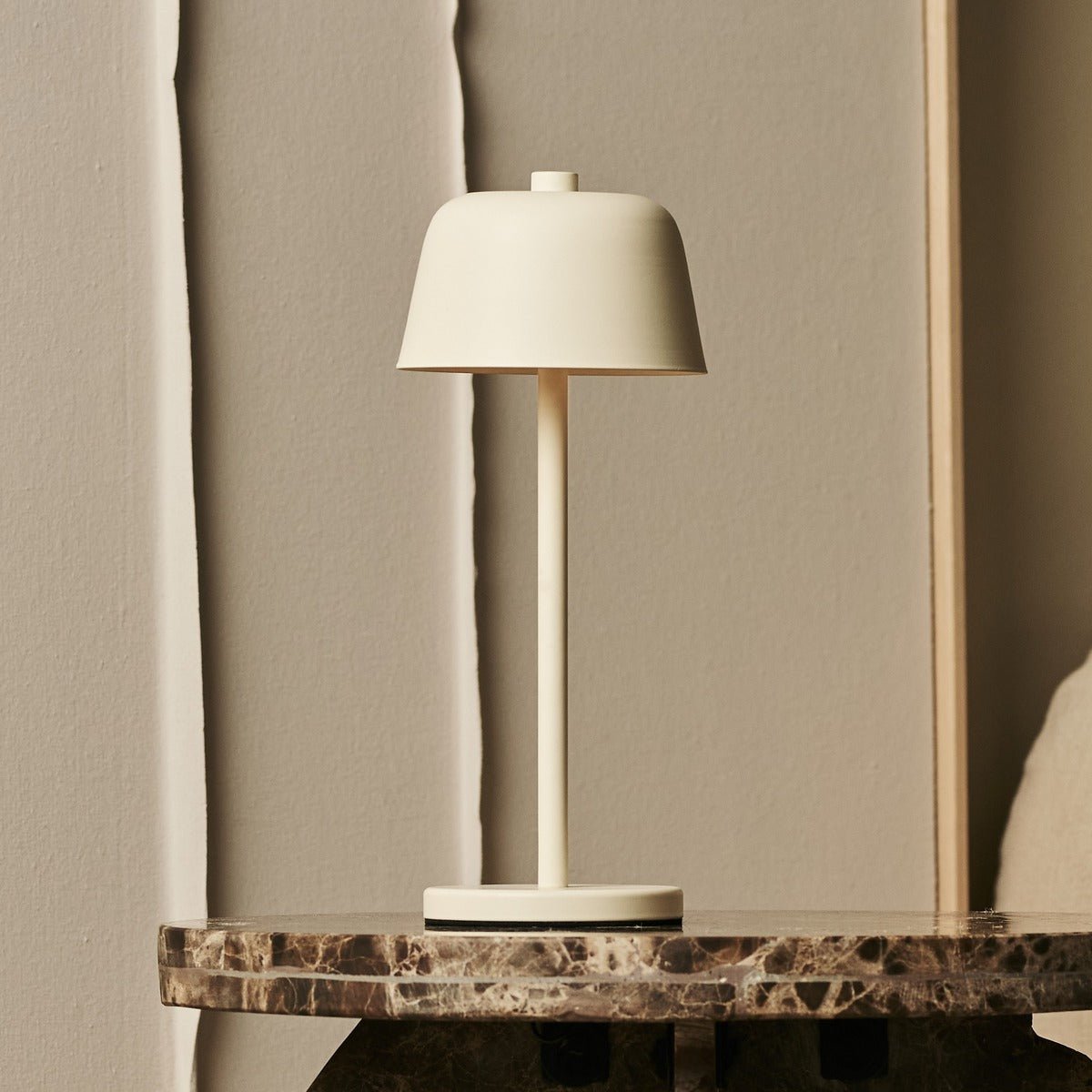 Tavellio-Amsterdam - Anton vanille oplaadbare tafellamp | Stijlvolle en draadloze verlichting