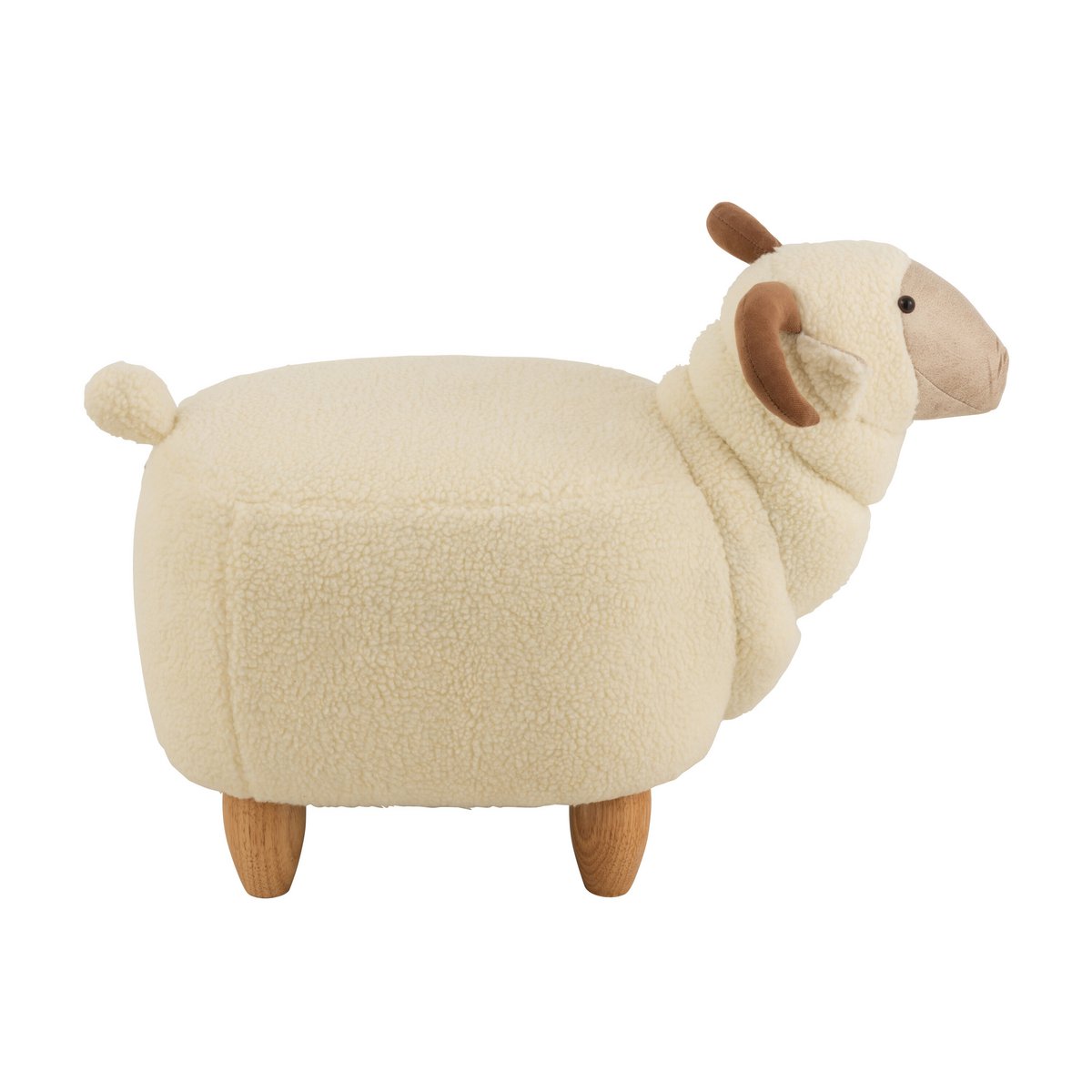 J-Line - Kinderstoel 'Ram' (Wit, Hout)